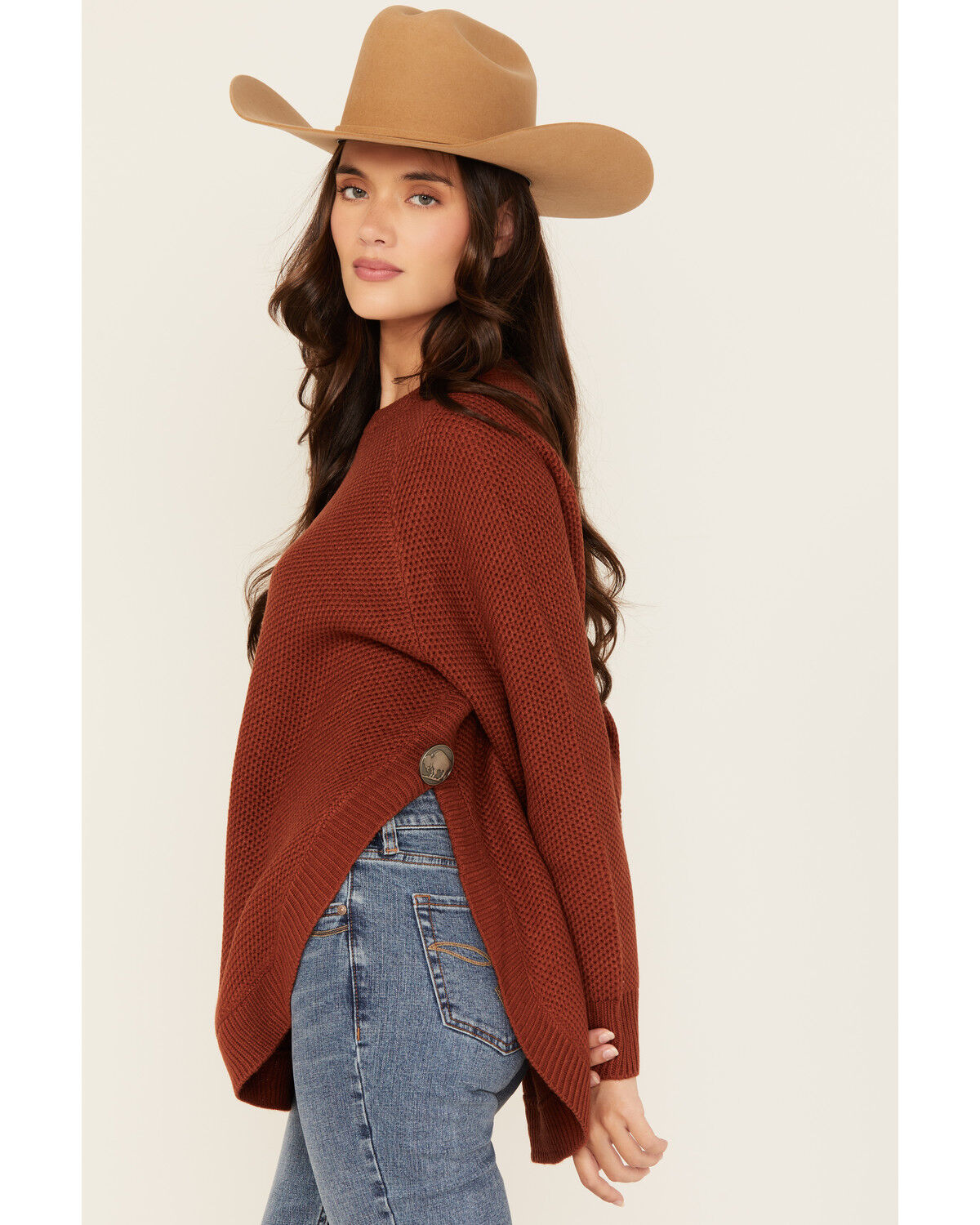 Cotton & Rye Women's Round Bottom Textured Sweater