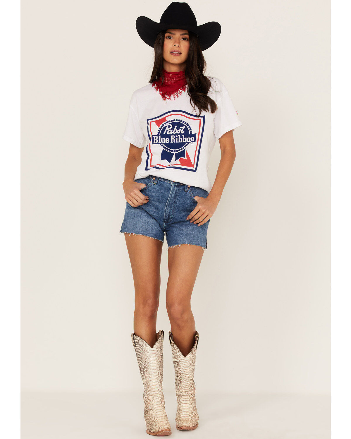 Hooey Women's Boot Barn Exclusive Pabst Logo Short Sleeve Graphic Tee