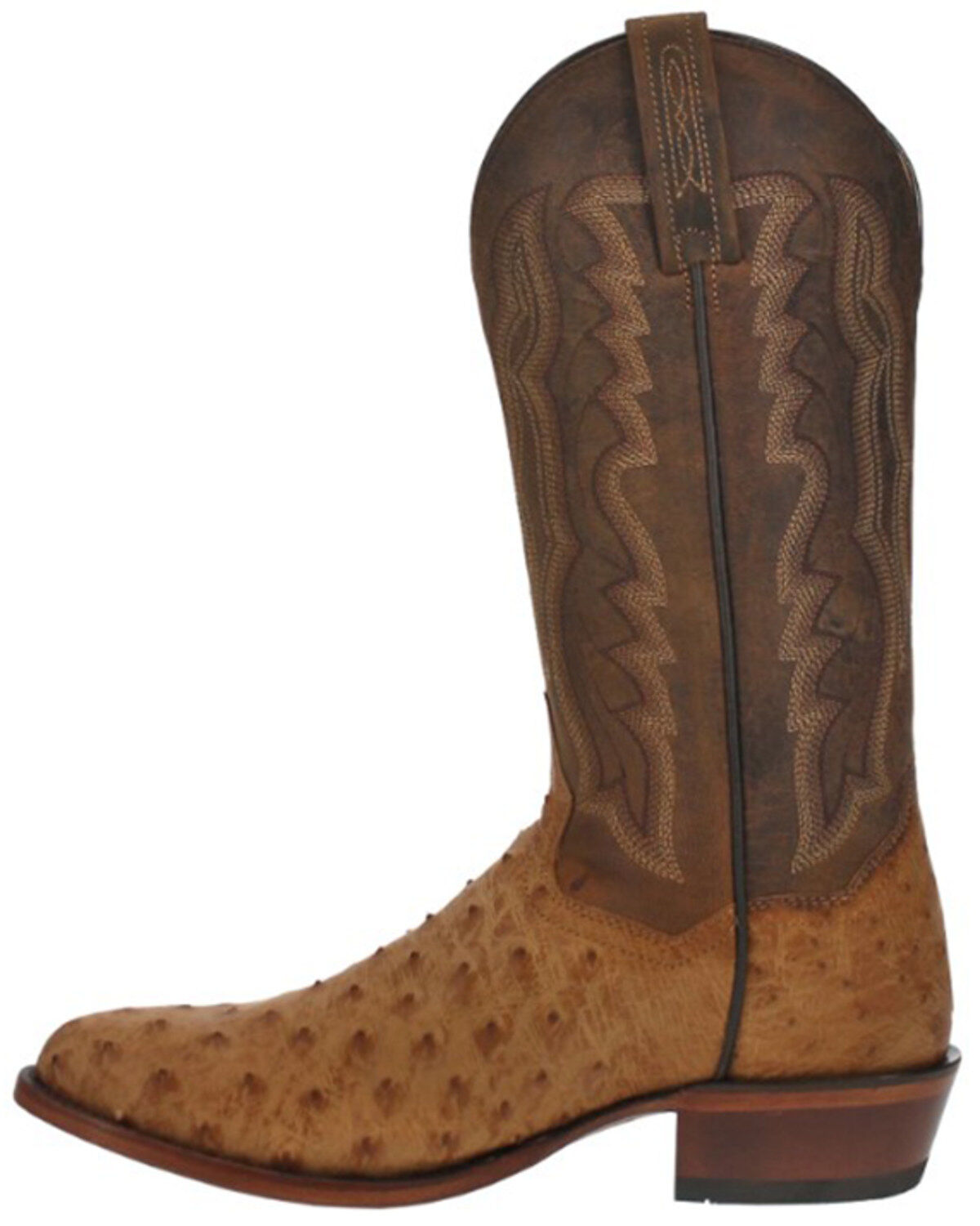 Dan Post Men's Gehrig Exotic Ostrich Western Boots - Round Toe