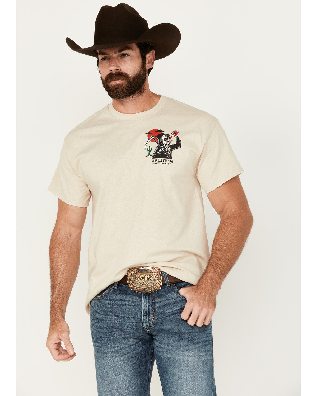 Riot Society Men's Drink And Repeat Short Sleeve Graphic T-Shirt