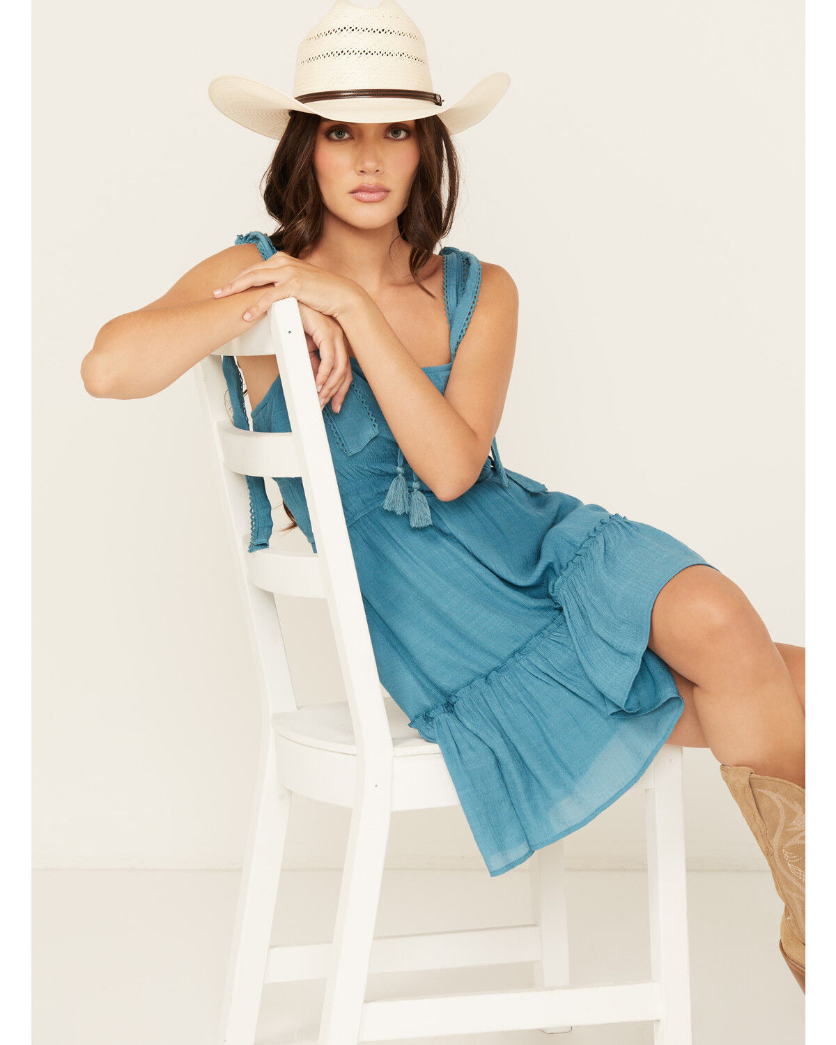 Trixxi Women's Larkspur Sleeveless Mini Dress