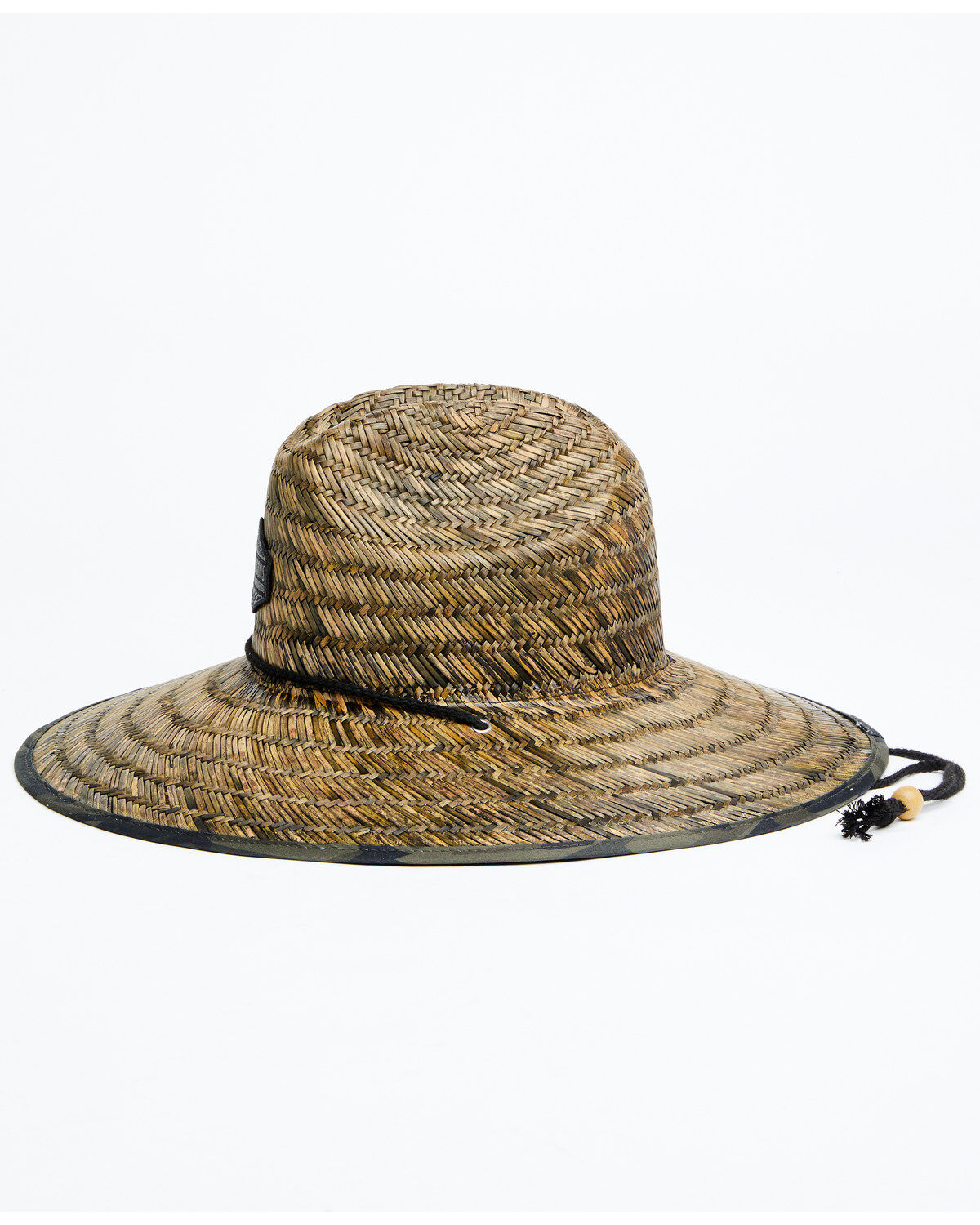 Brothers and Sons Men's Camo Print Straw Patch Lifeguard Sun Hat