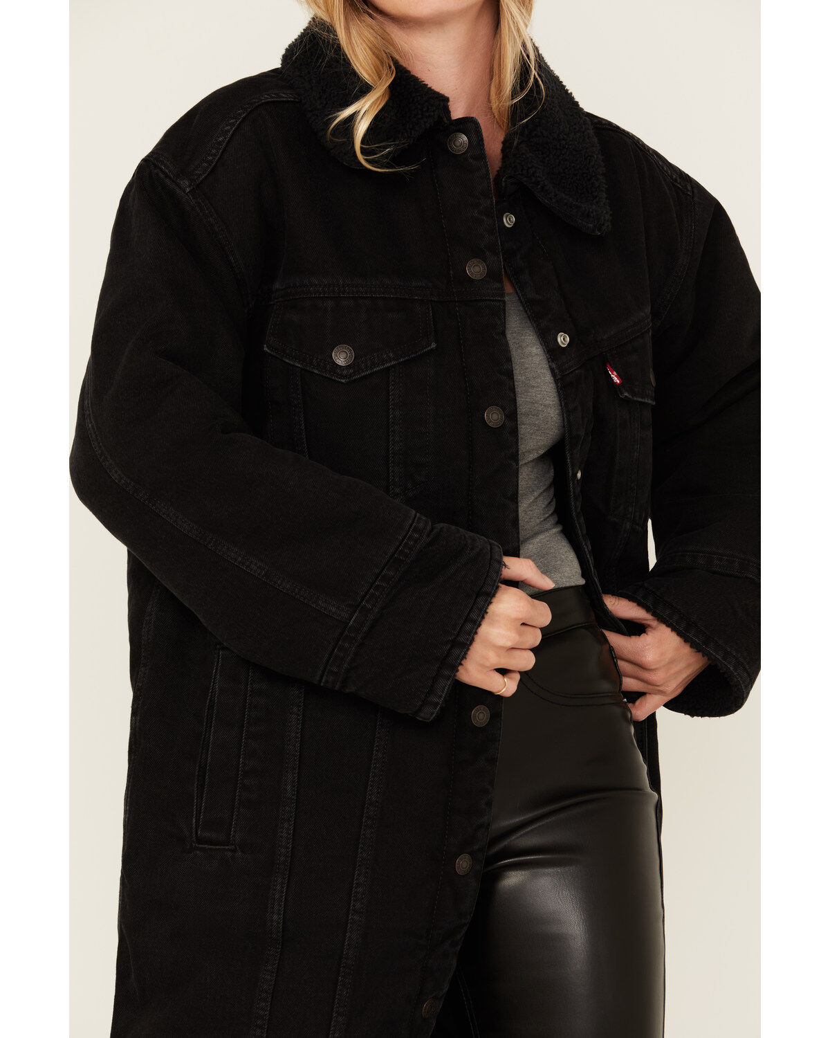 Levi's Women's Longline Padded Trucker Jacket