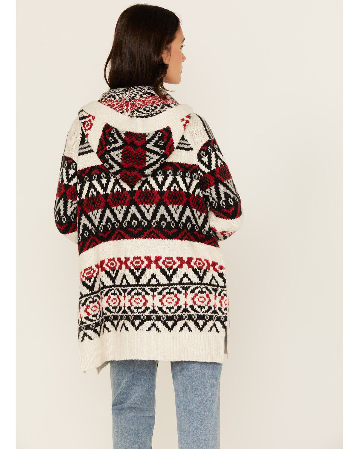 Cleo + Wolf Women's Carmen Southwestern Print Hooded Cardigan