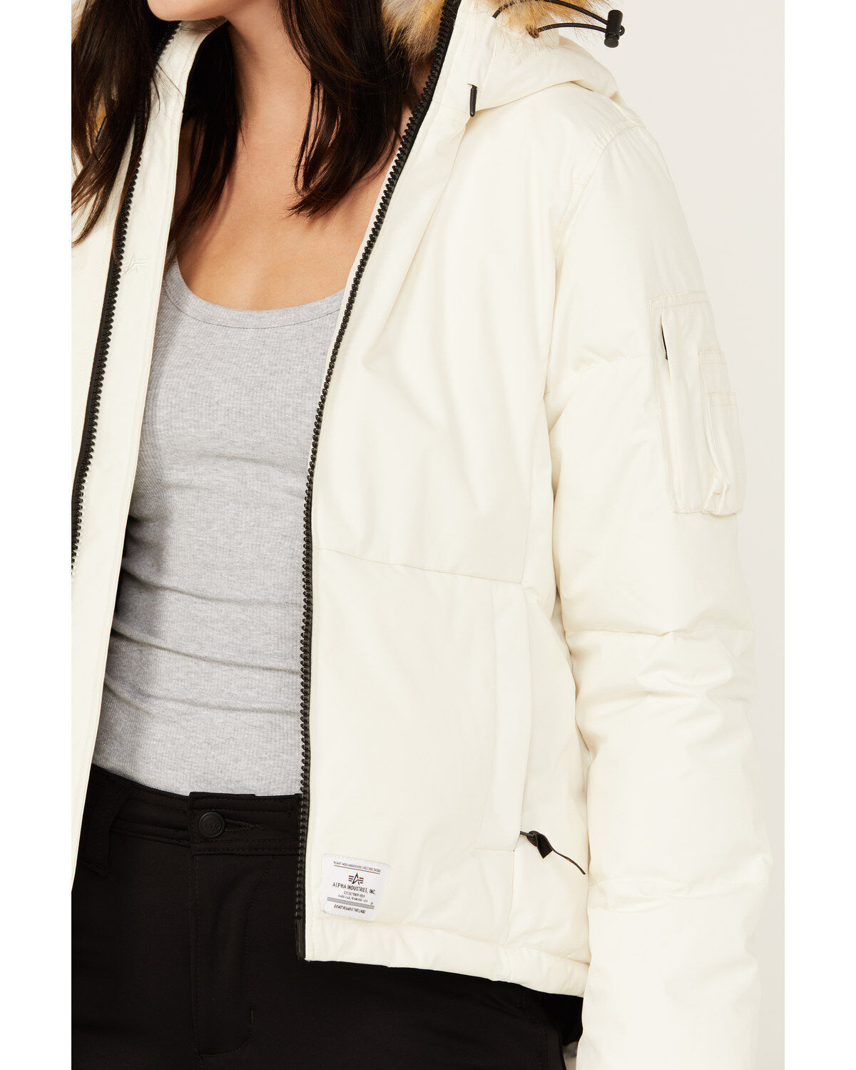 Alpha Industries Women's Short Hooded Parka