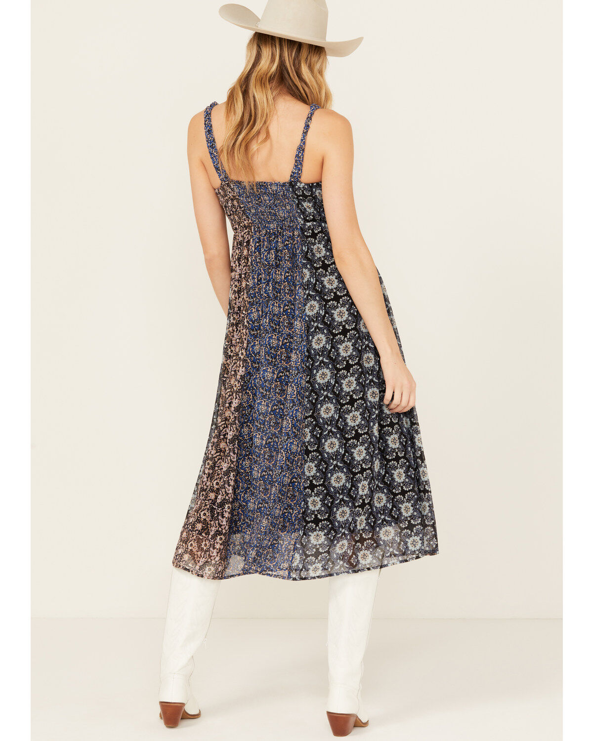 Beyond The Radar Women's Printed Swing Midi Dress