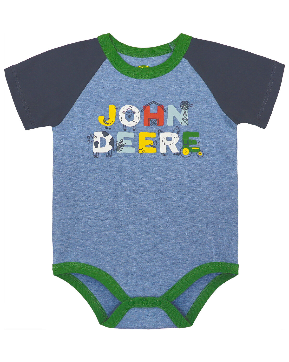 John Deere Infant Boys' John Deere Logo Short Sleeve Onesie