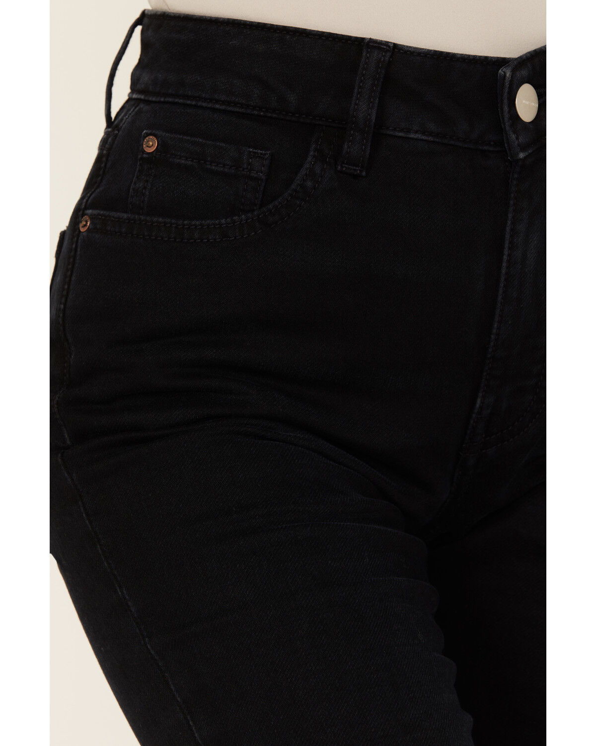 Warp + Weft Women's Mia Dark Wash High Rise Flare Stretch Denim Jeans