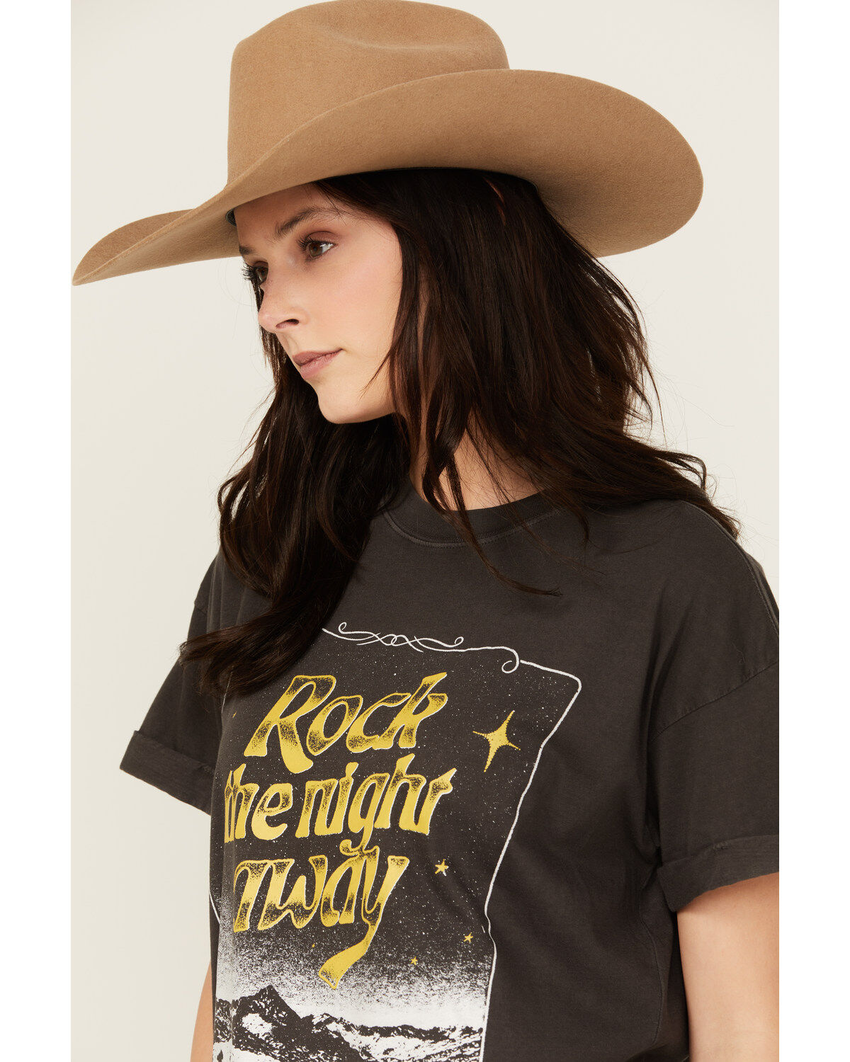 Girl Dangerous Women's Rock The Night Short Sleeve Graphic Tee