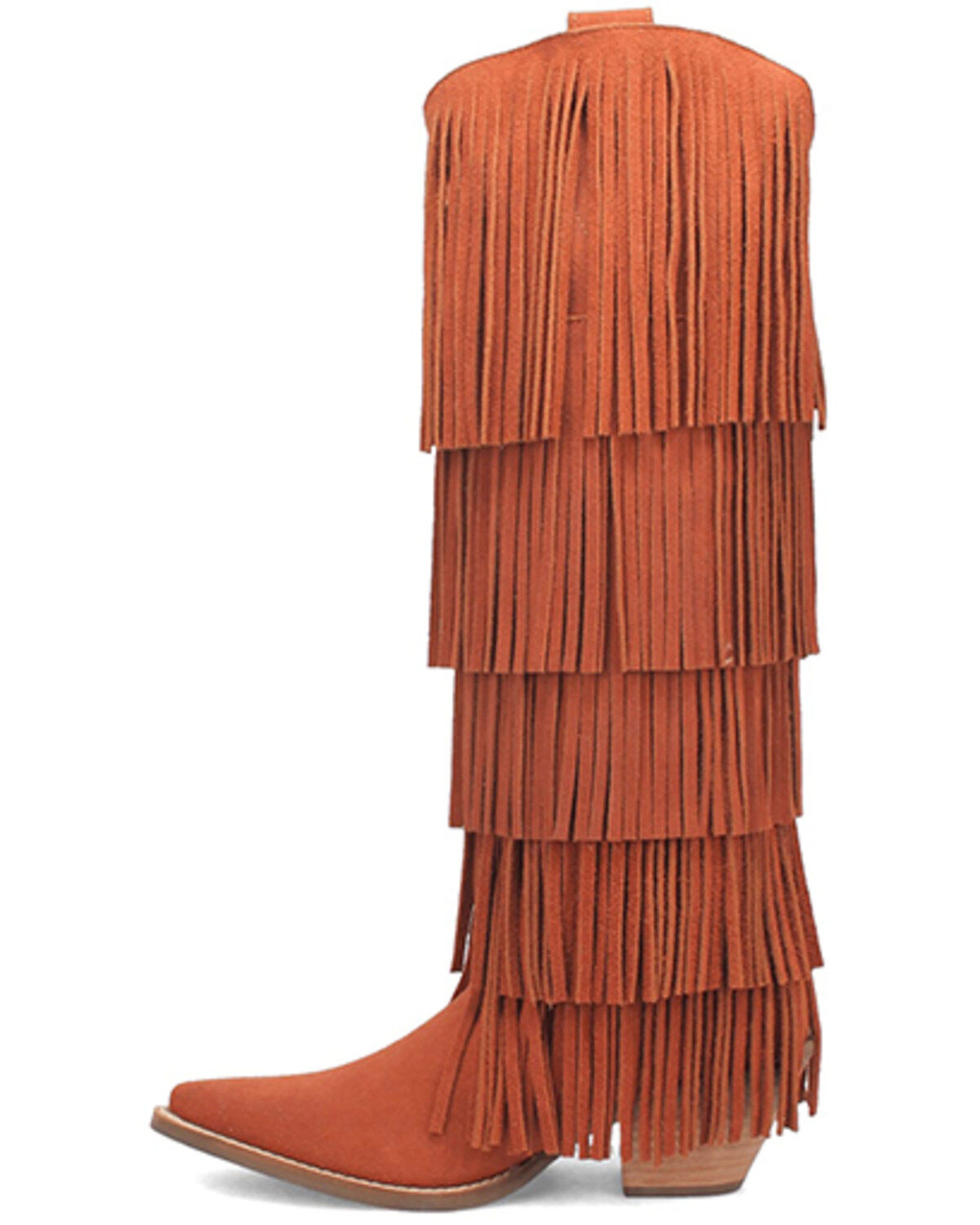 Dingo Women's Wild Child Suede Fringe Tall Western Boots - Snip Toe