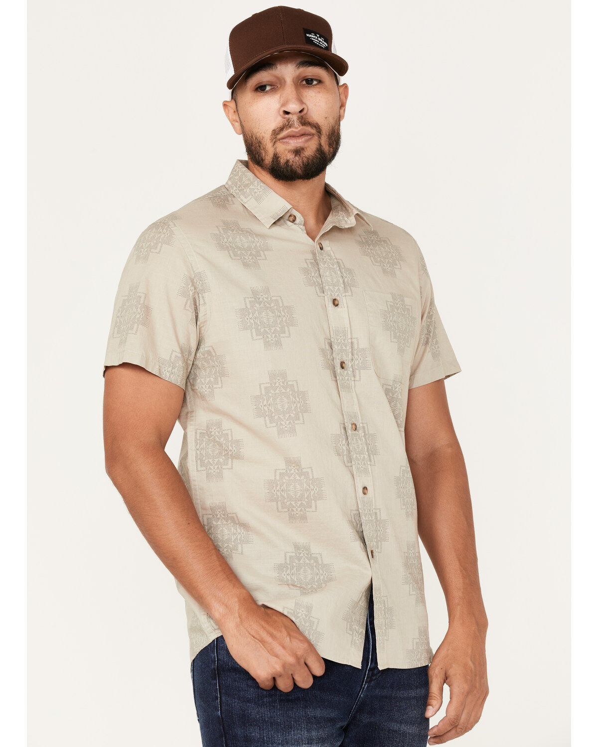 Pendleton Men's Shoreline Print Short Sleeve Western Shirt