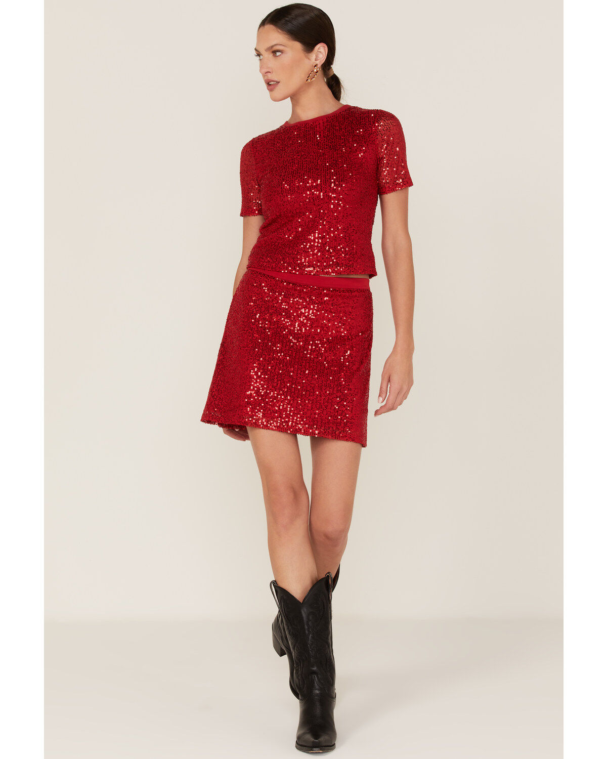 Band of the Free Women's Disco Diva Sequin Skirt