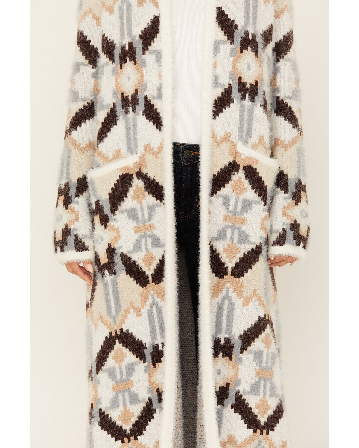 Shyanne Women's Southwestern Print Long Cardigan