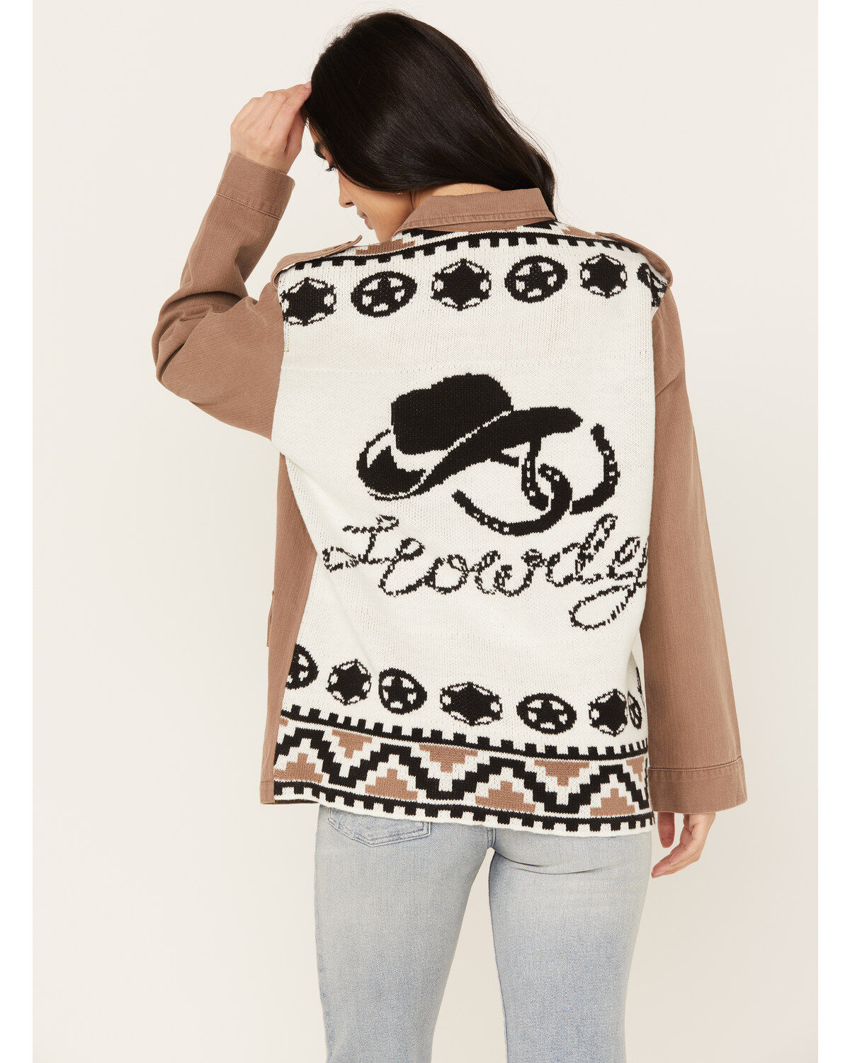 Wild Moss Women's Knit Back Howdy Jacket