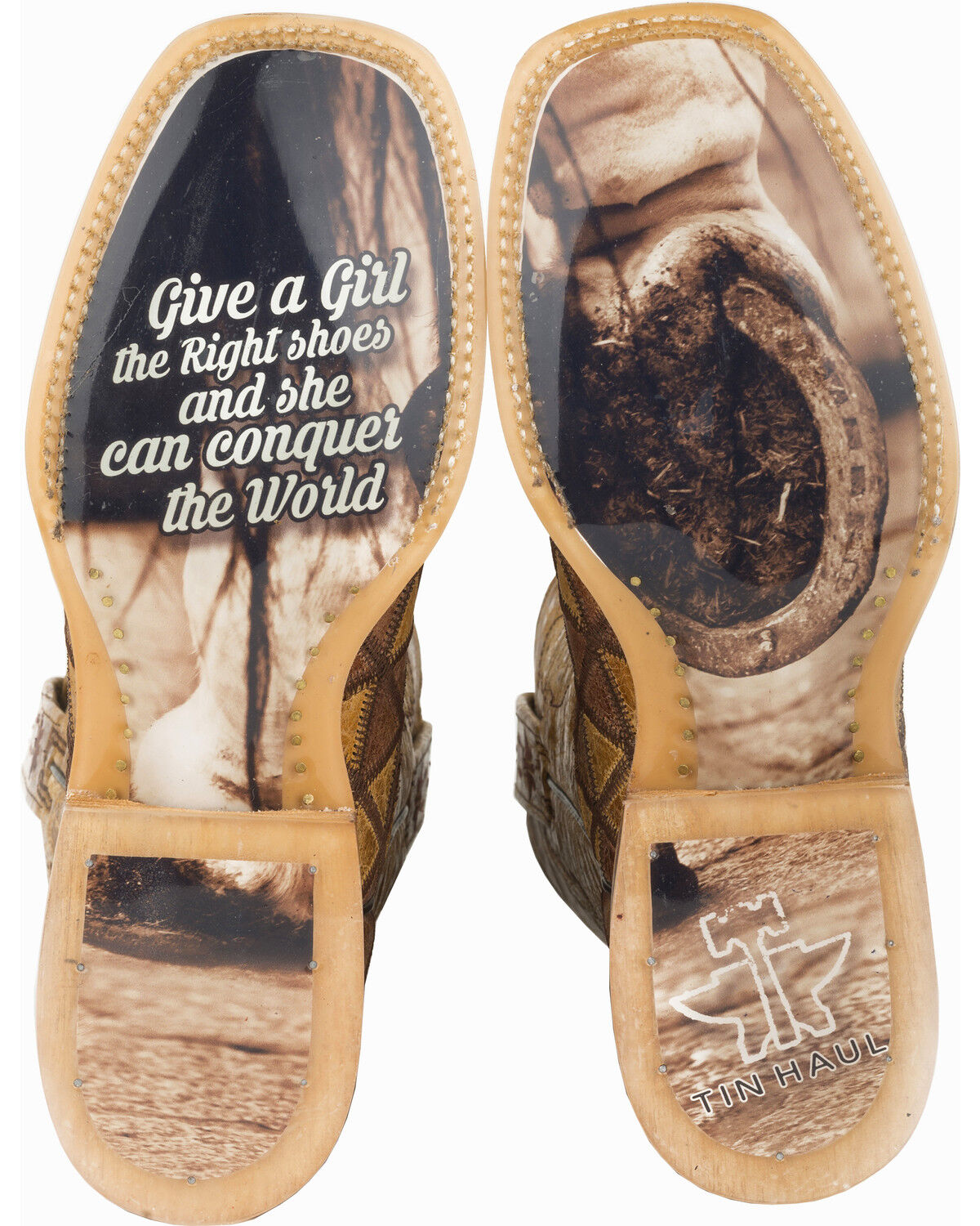 Tin Haul Women's Conquer the World Western Boots - Broad Square Toe