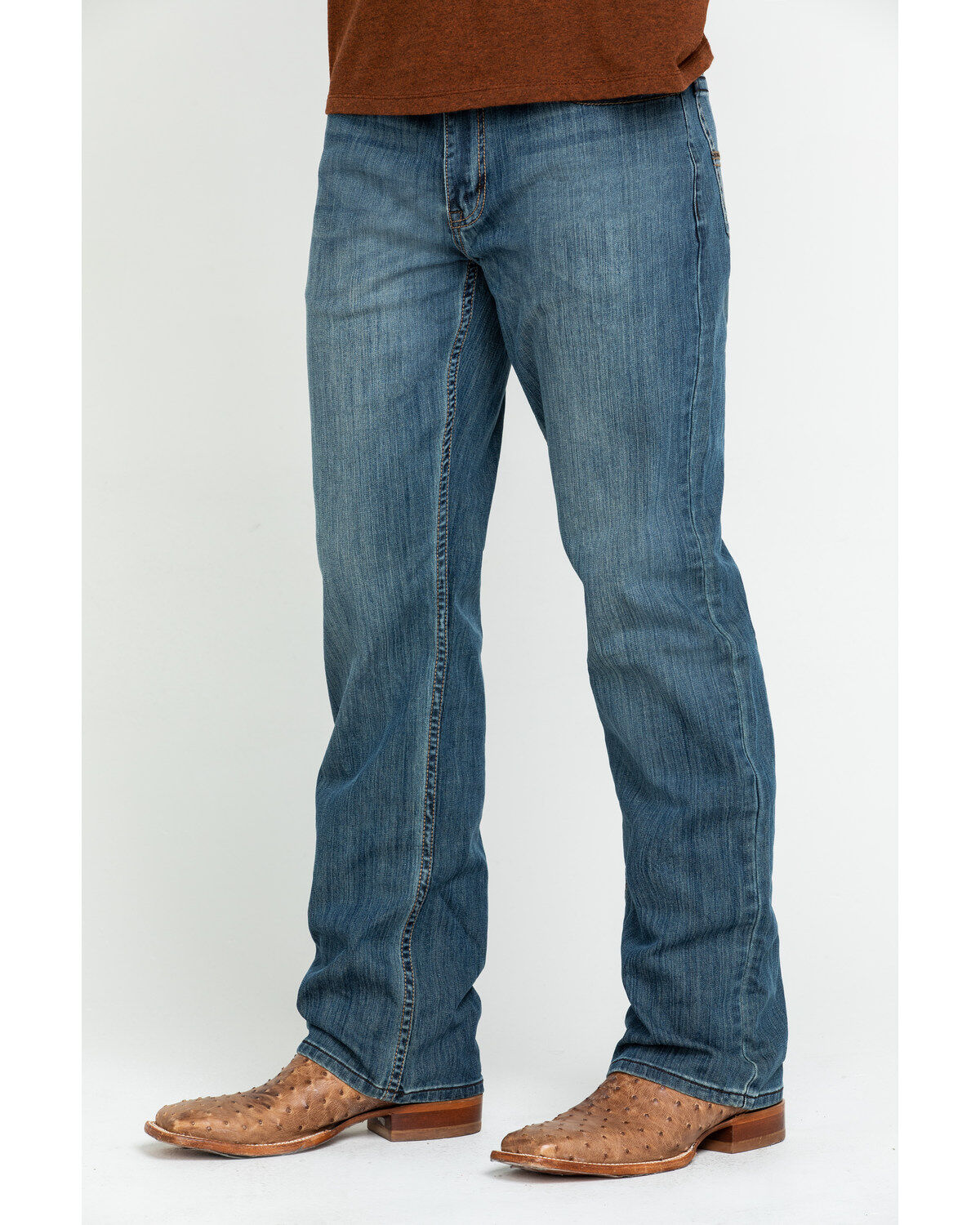 Cody James Men's Bozeman Medium Wash Slim Bootcut Stretch Denim Jeans