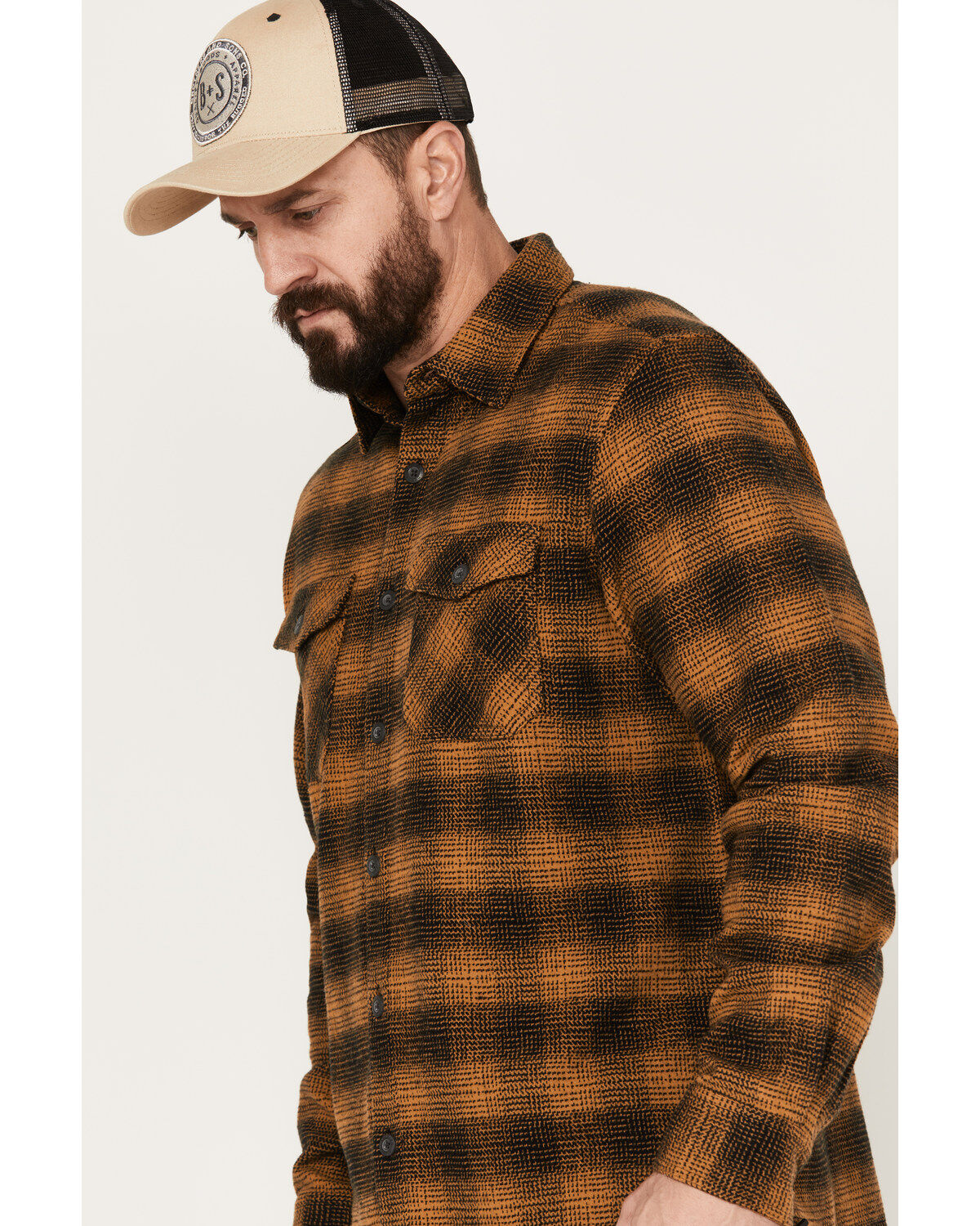 Dakota Grizzly Men's Briggs Button Down Plaid Print Western Flannel Shirt