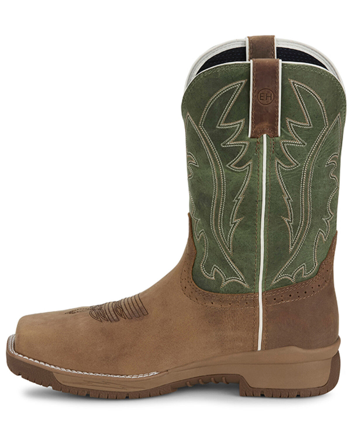 Justin Men's 11" Nitread Waterproof Work Boots  - Nano Composite Toe