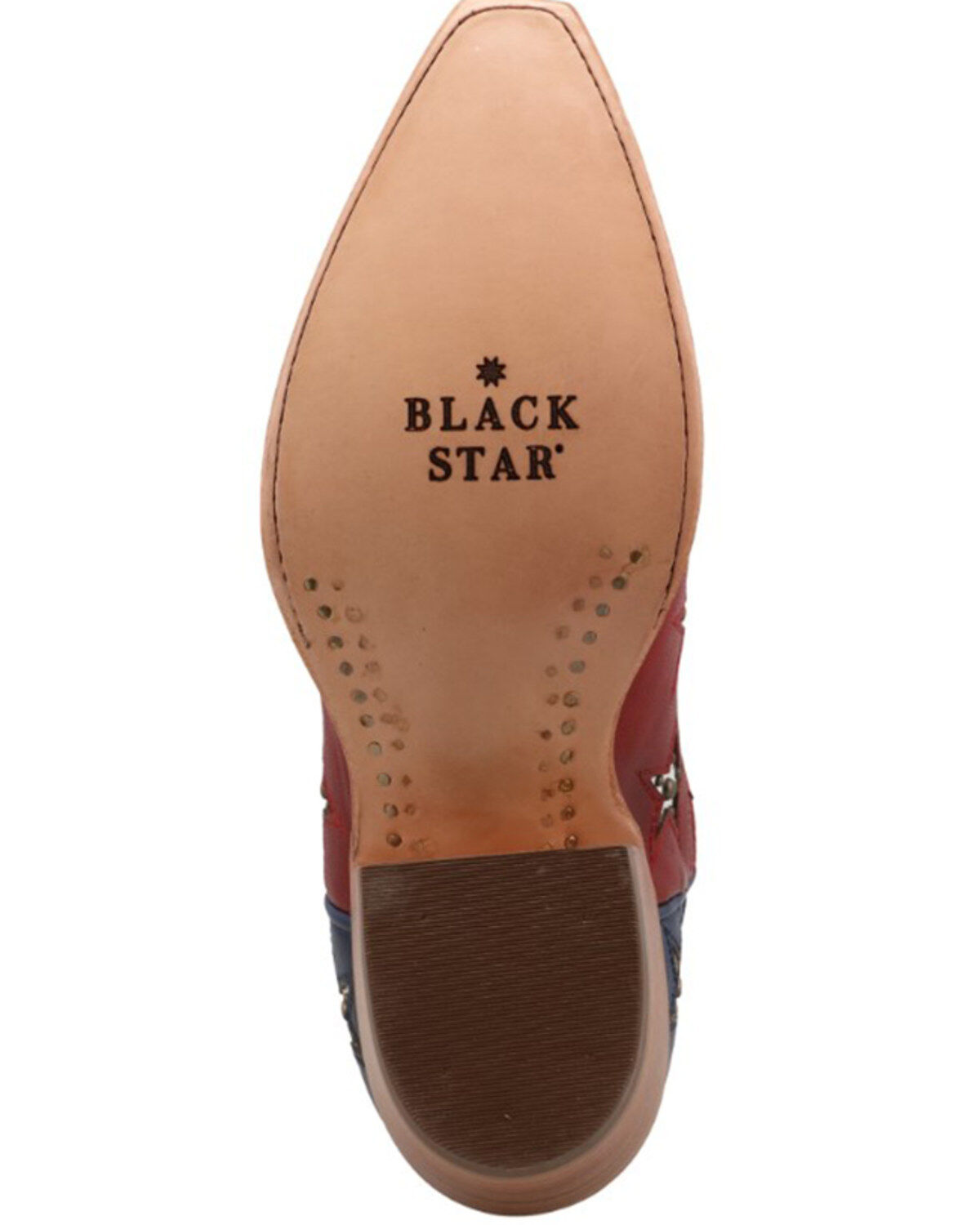 Black Star Women's Marfa Star Inlay Studded Western Boots - Snip Toe