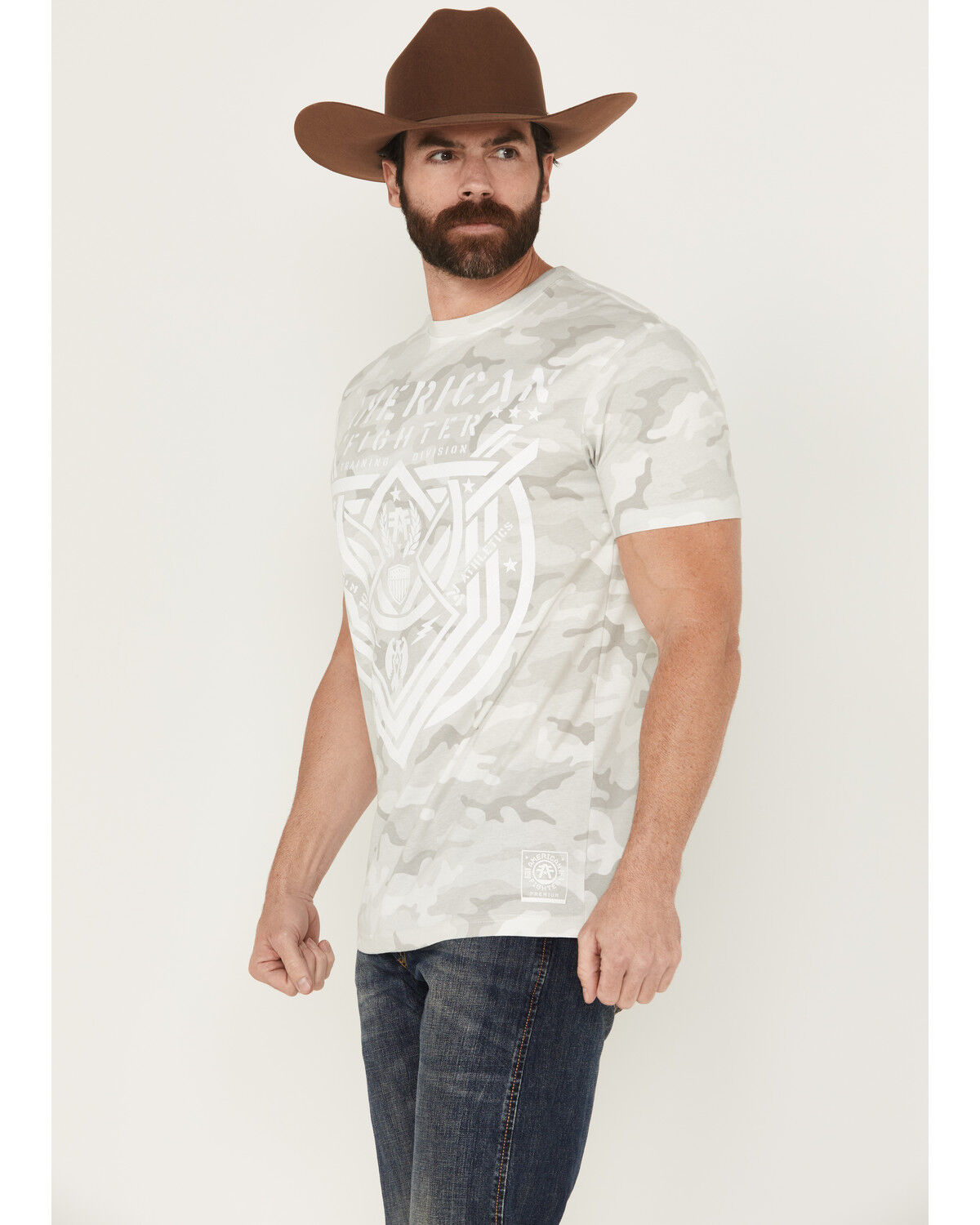 American Fighter Men's Lost Springs Camo Print Short Sleeve T-Shirt