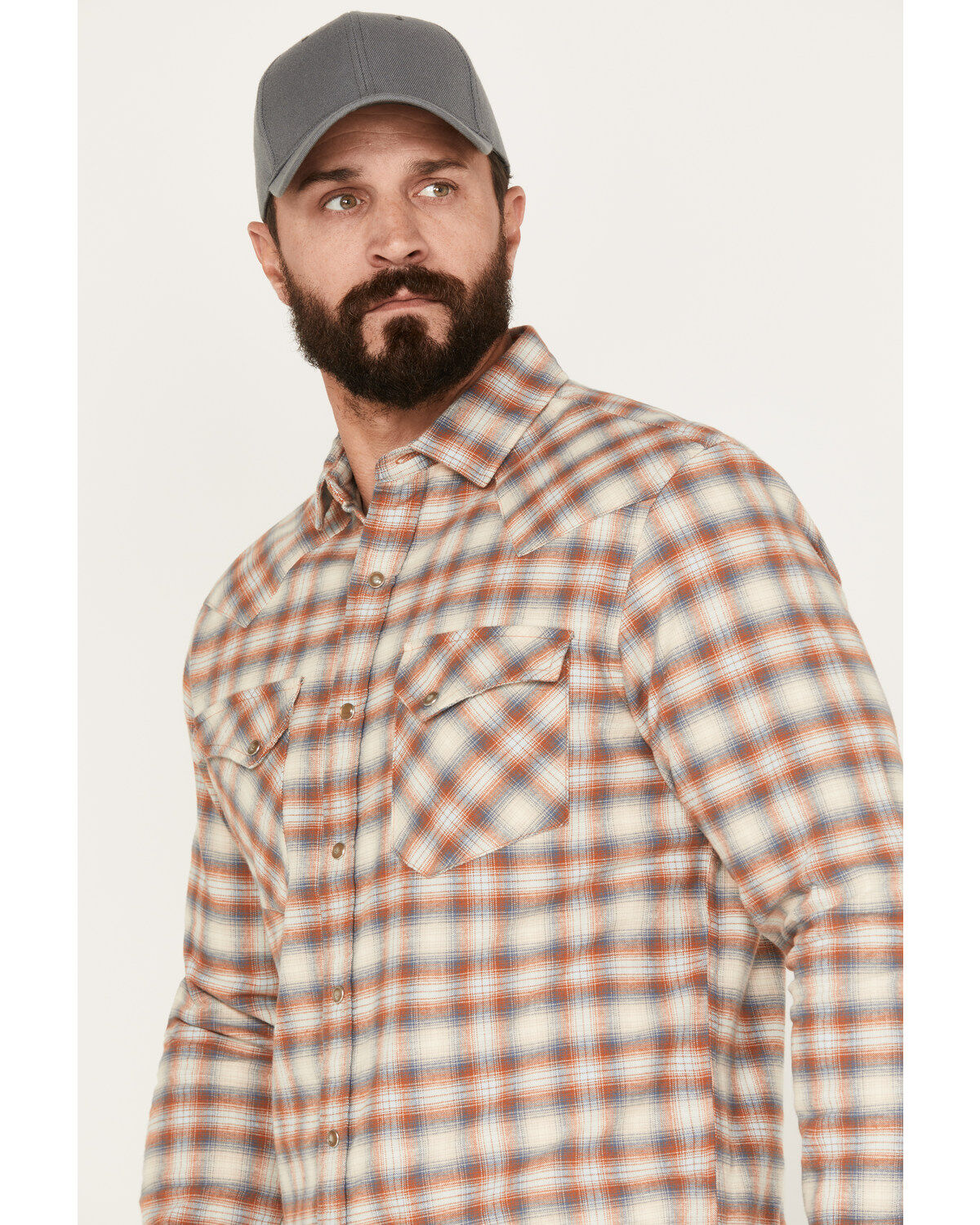 Pendleton Men's Wyatt Plaid Long Sleeve Snap Western Shirt