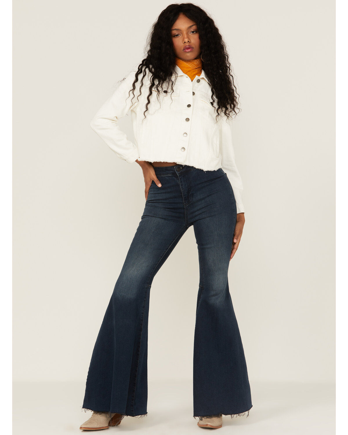 Velvet Heart Women's Jeanie Denim Frayed Hem Jacket