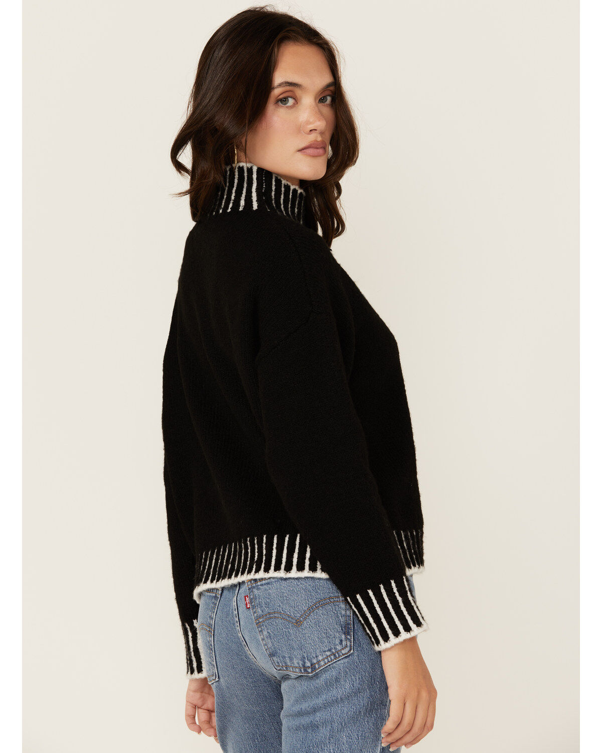 Revel Women's Whip Stitch Turtleneck Sweater