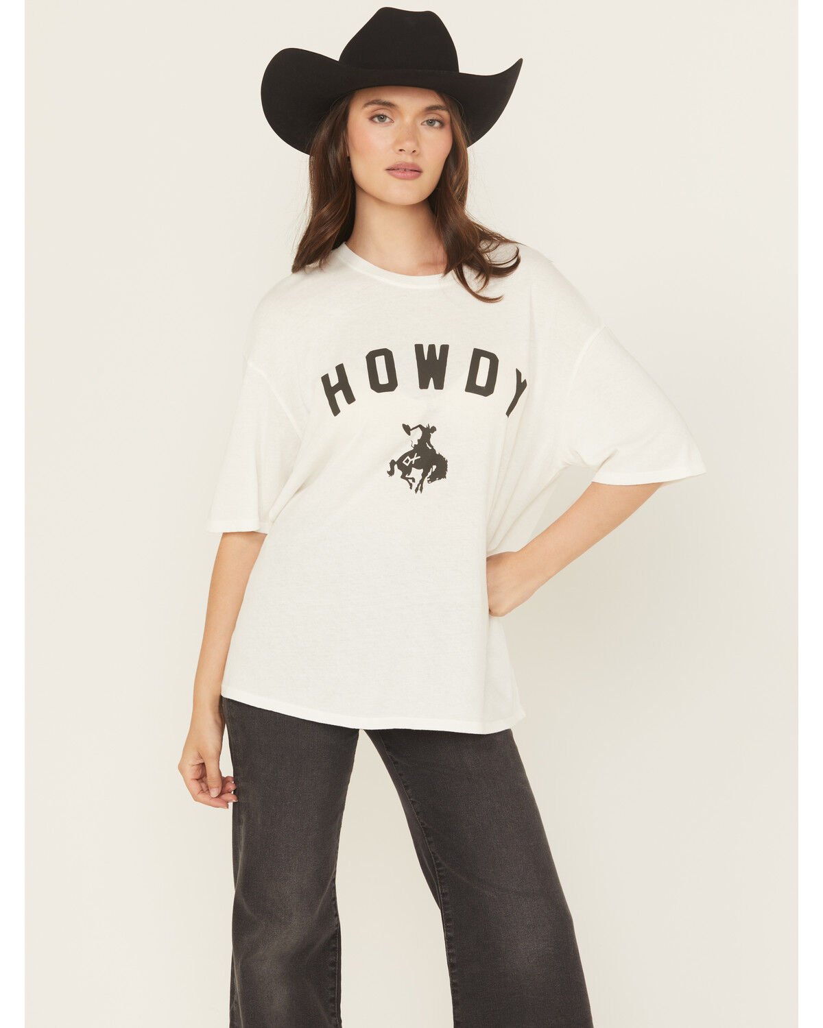 Z Supply x Diamond Cross Ranch Women's Howdy Not My First Rodeo Short Sleeve Graphic Tee