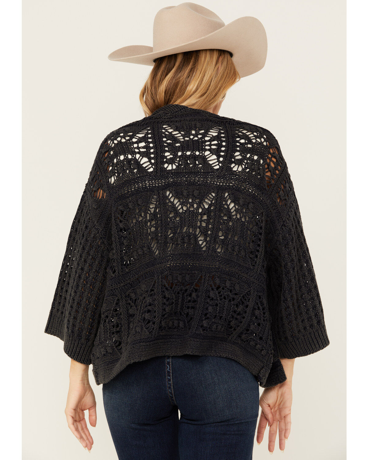 Cotton & Rye Women's Distressed Open Cardigan