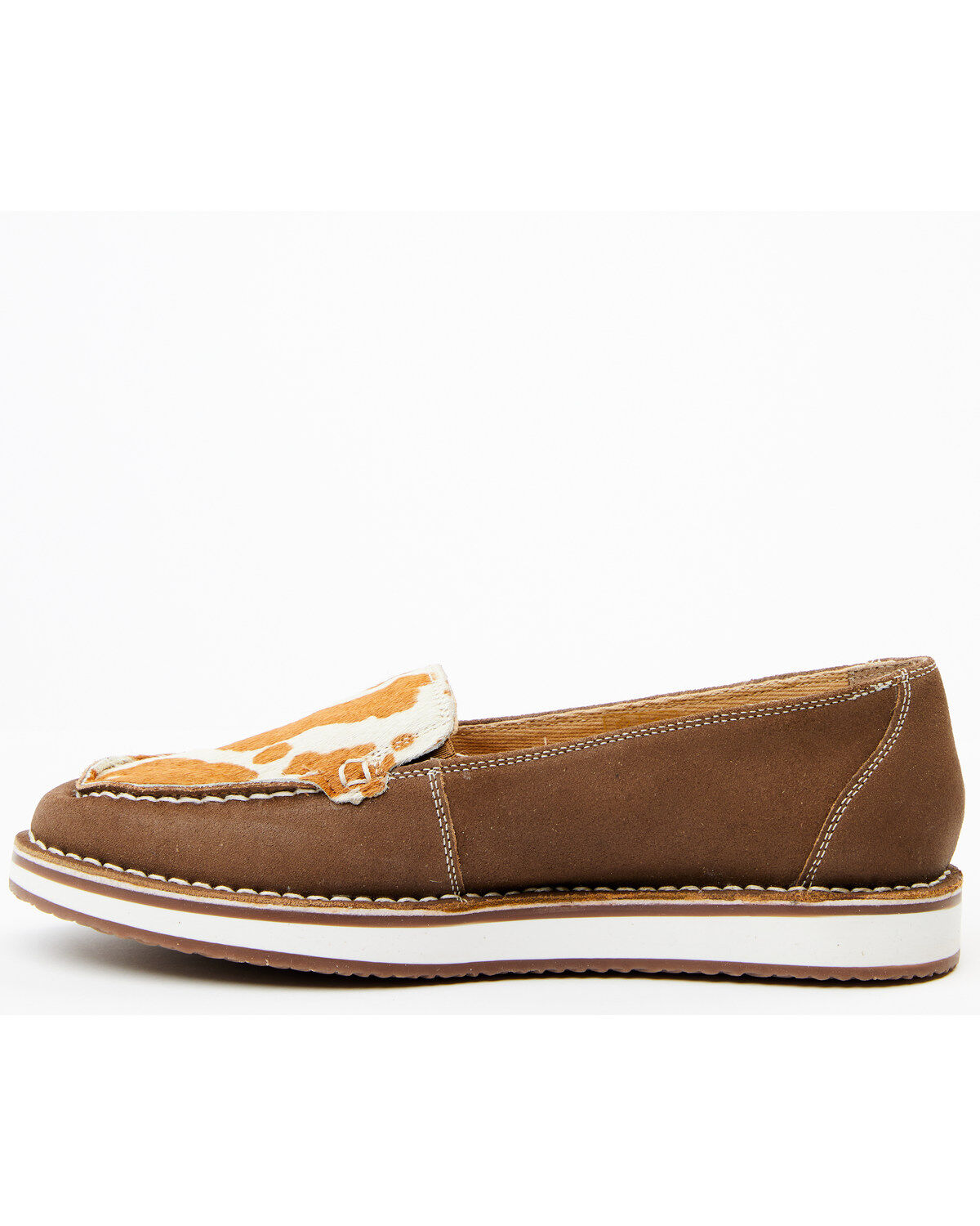 Mya Bag Women's Bronze Cow Hair Slip-On Shoe - Moc Toe