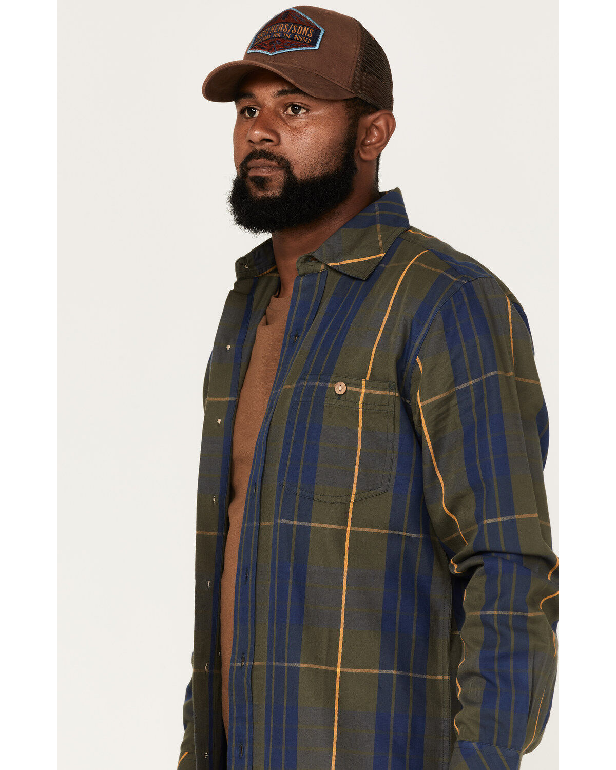 Resistol Men's Longmont Large Plaid Button Down Western Shirt