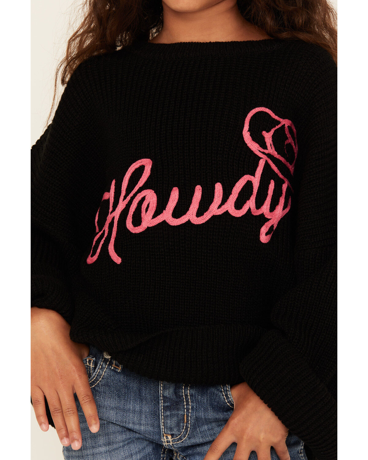 Rock & Roll Denim Girls' Howdy Sweater