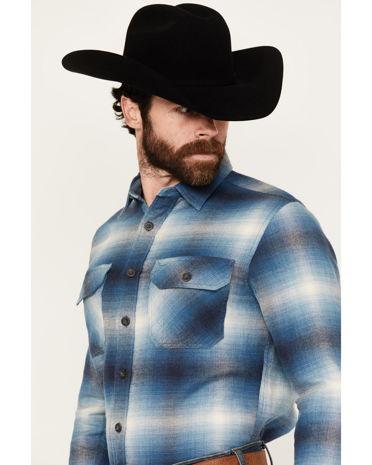 Pendleton Men's Burnside Plaid Long Sleeve Button-Down Flannel Shirt