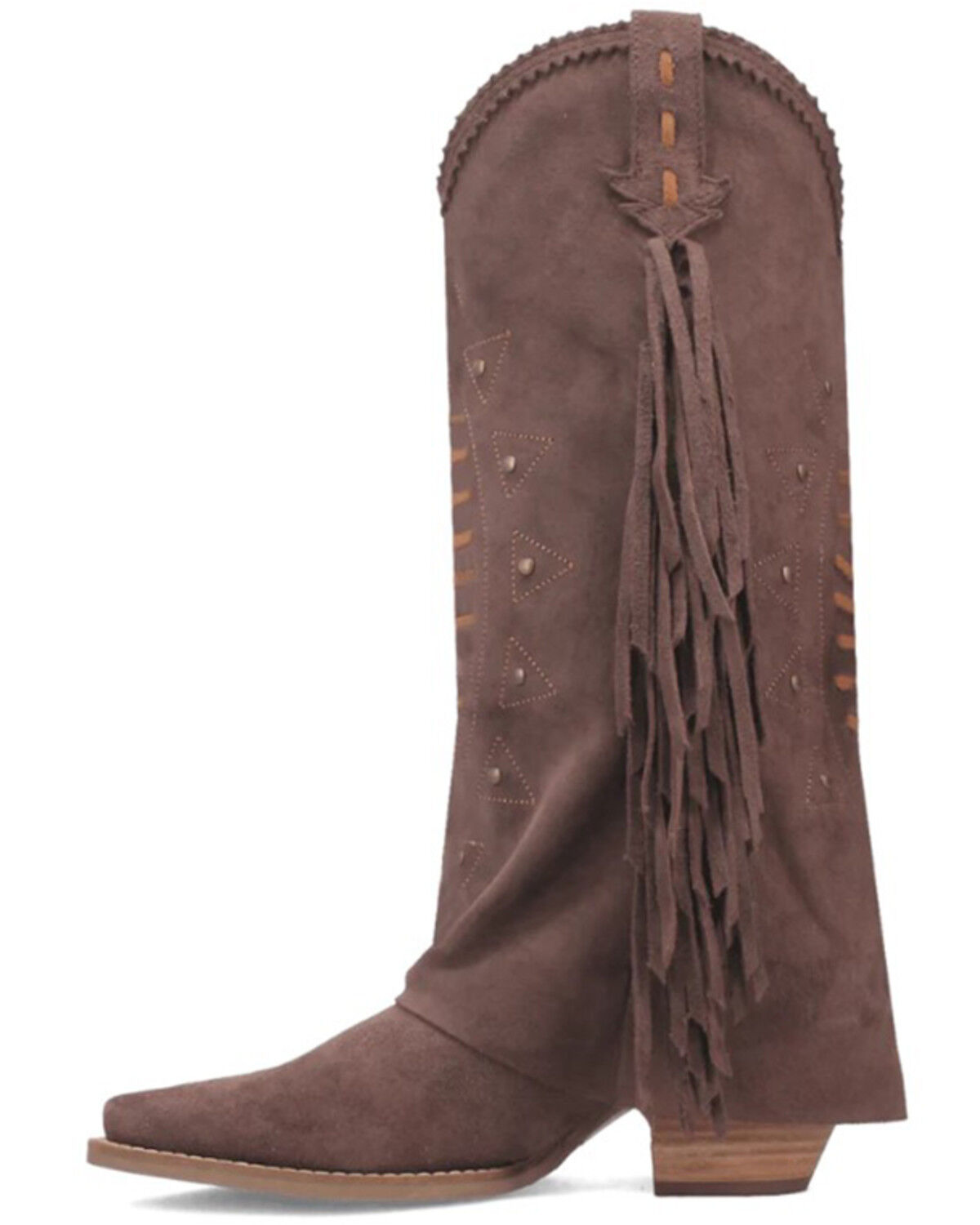 Dingo Women's Spirit Trail Fringe Tall Western Boots - Round Toe