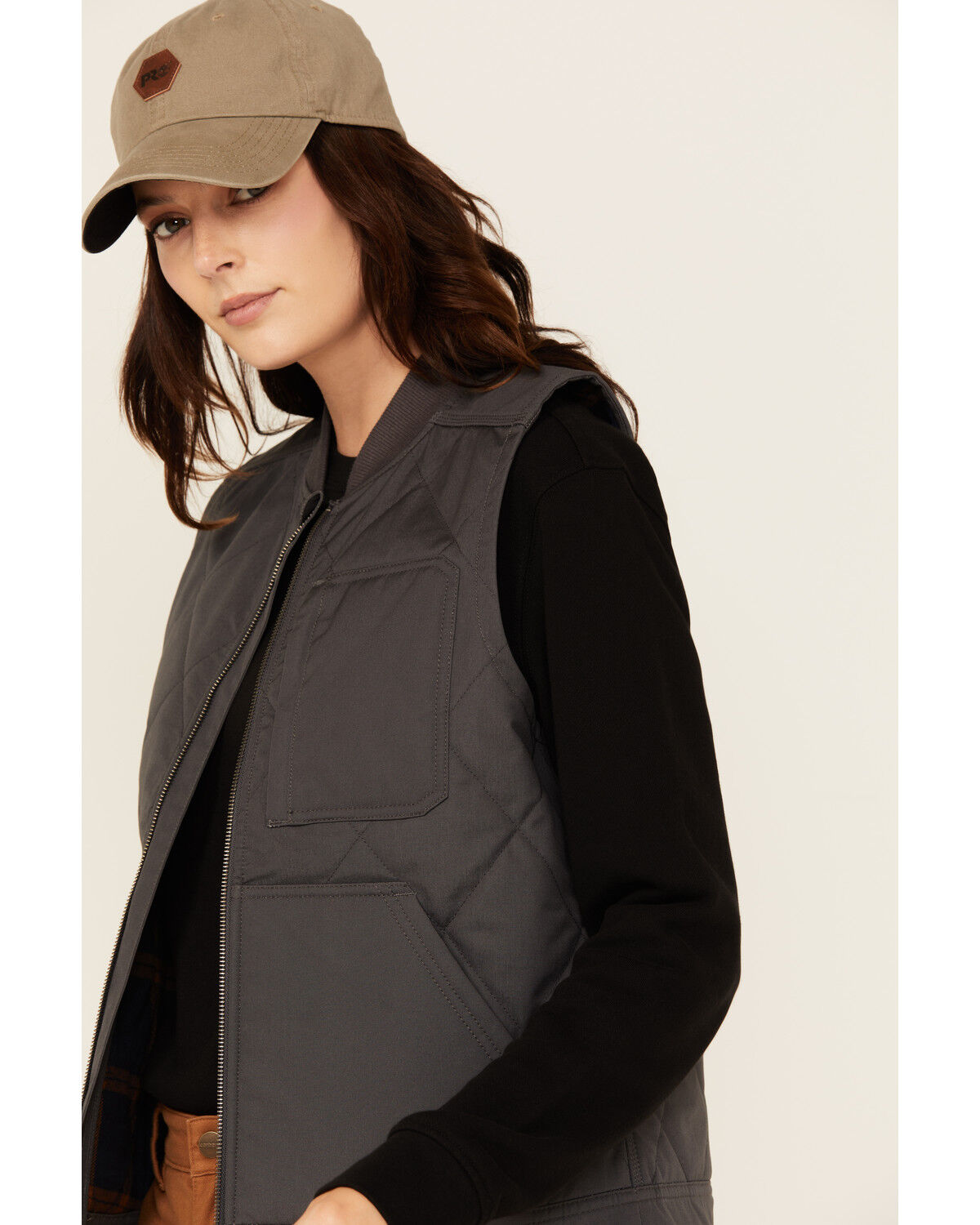 Lucky Brand Workwear Women's Tactical Insulated Canvas Quilted Vest