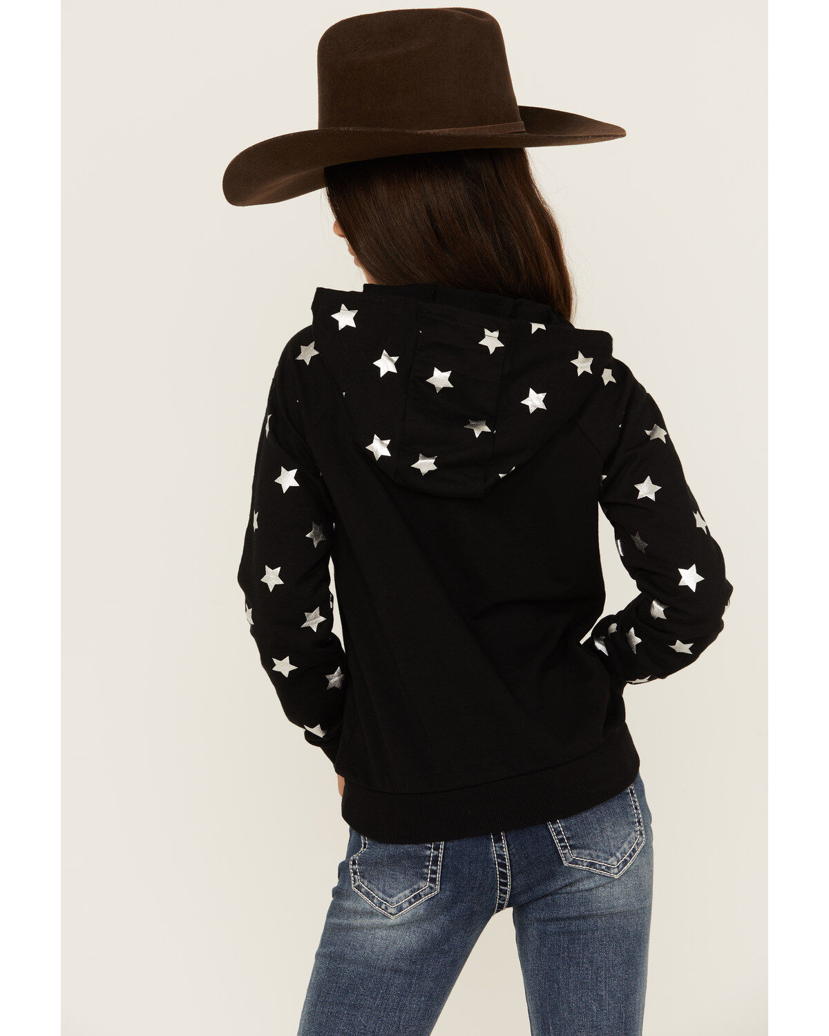 Rock & Roll Denim Girls' Boot Barn Exclusive Wild & Western Star Print Hoodie