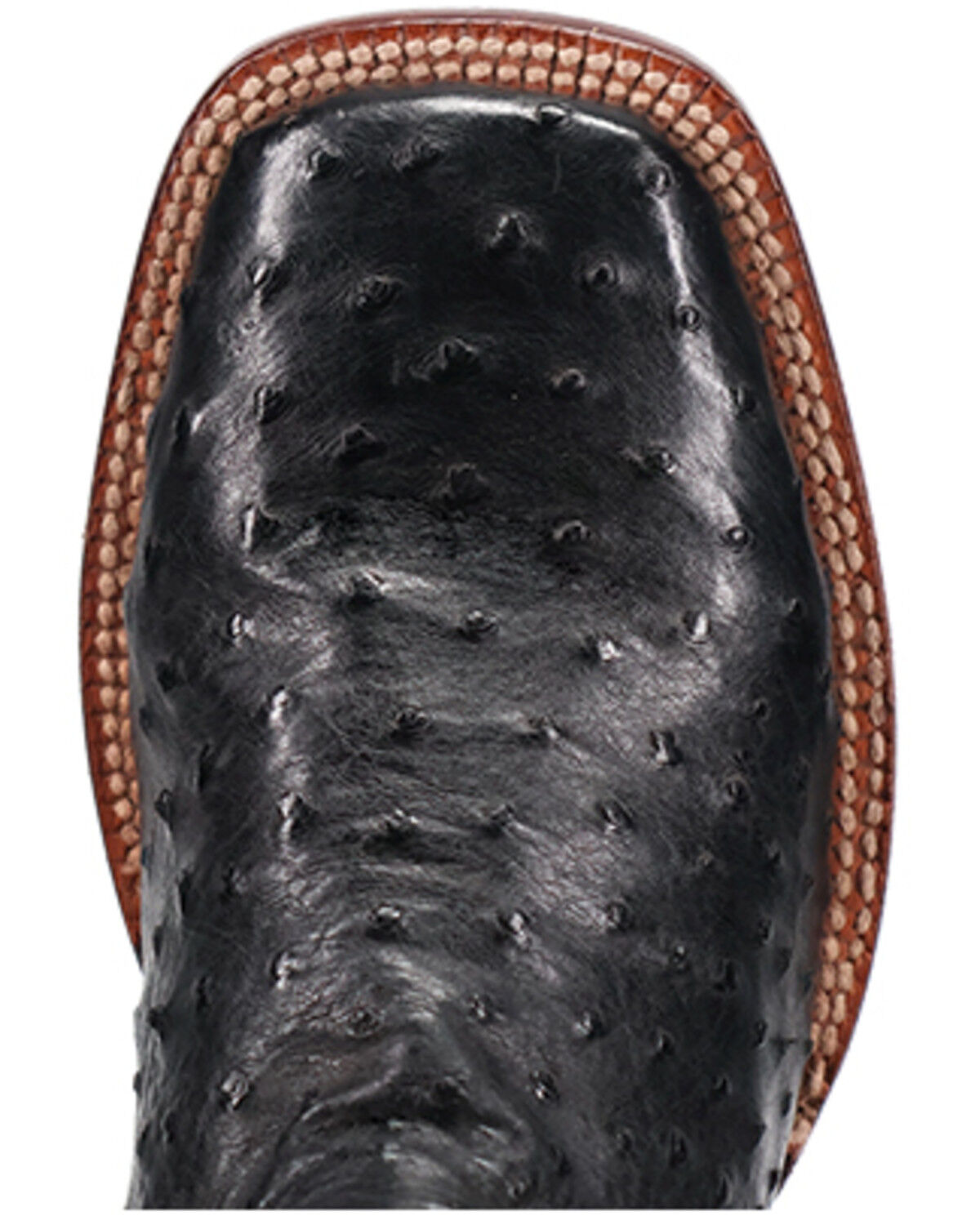 El Dorado Men's Handmade Full Quill Ostrich Stockman Boots - Broad Square Toe
