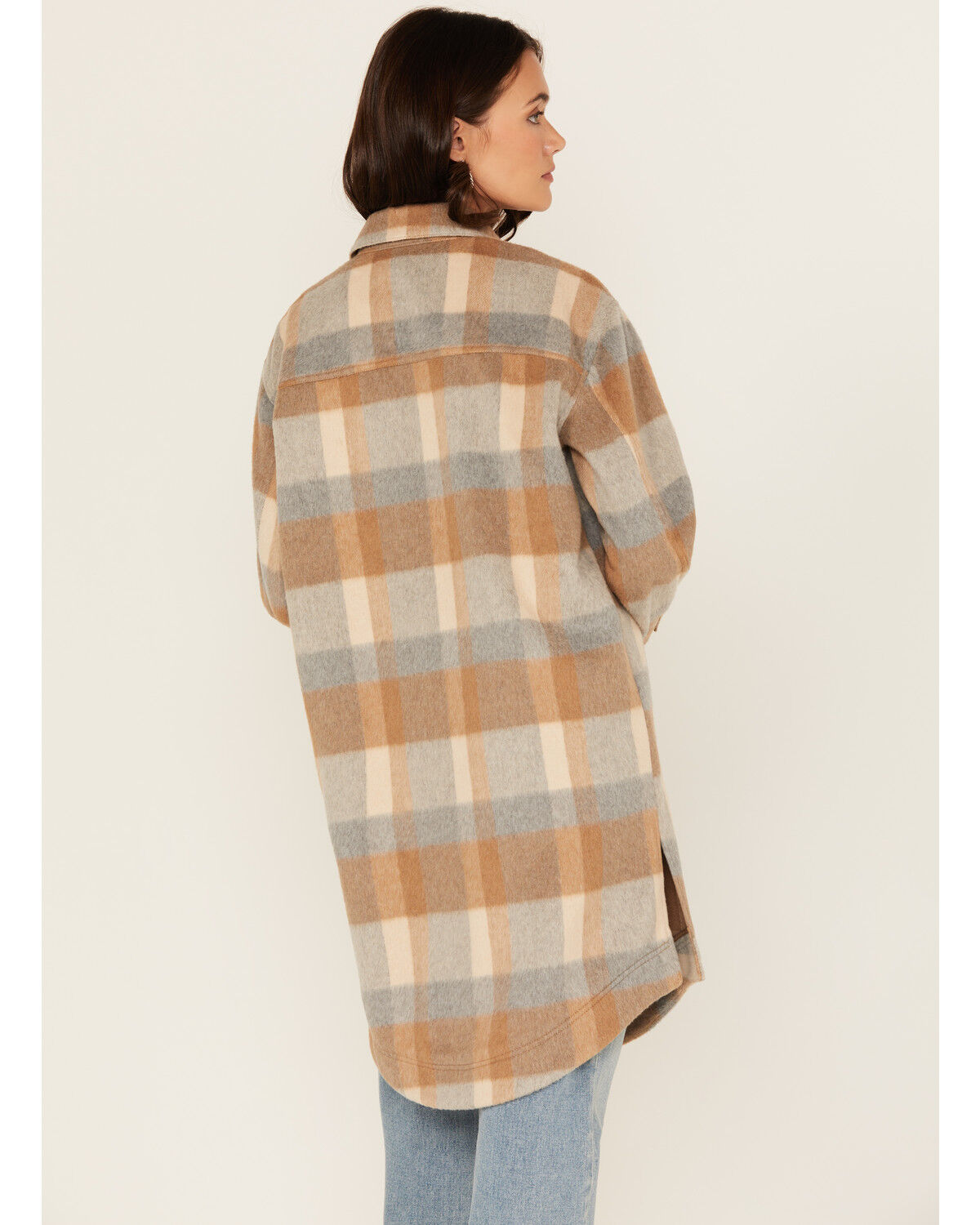 Cleo + Wolf Women's Caroline Plait Print Button-Down Long Coat