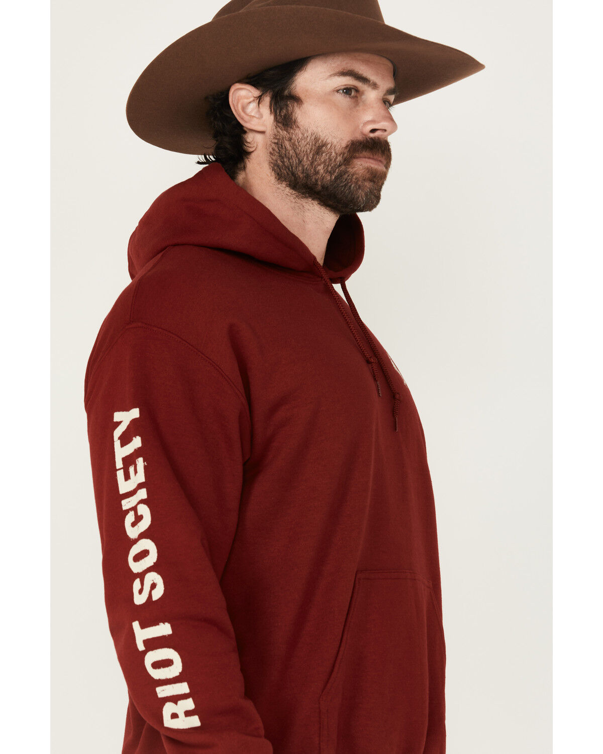 Riot Society Men's Boot Barn Exclusive Bucking Bronco Embroidered Hooded Sweatshirt