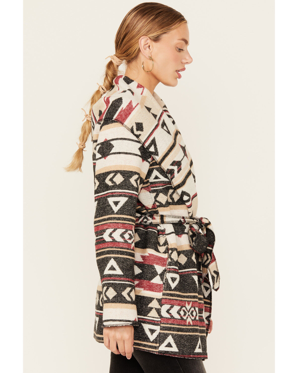 Cripple Creek Women's Southwestern Wrap Hooded Cardigan