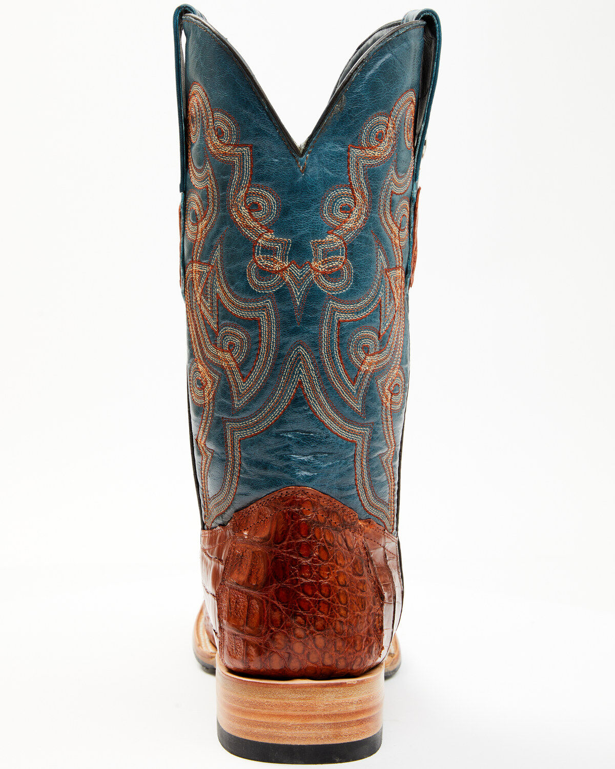 Tanner Mark Men's Exotic Caiman Belly Western Boots - Broad Square Toe