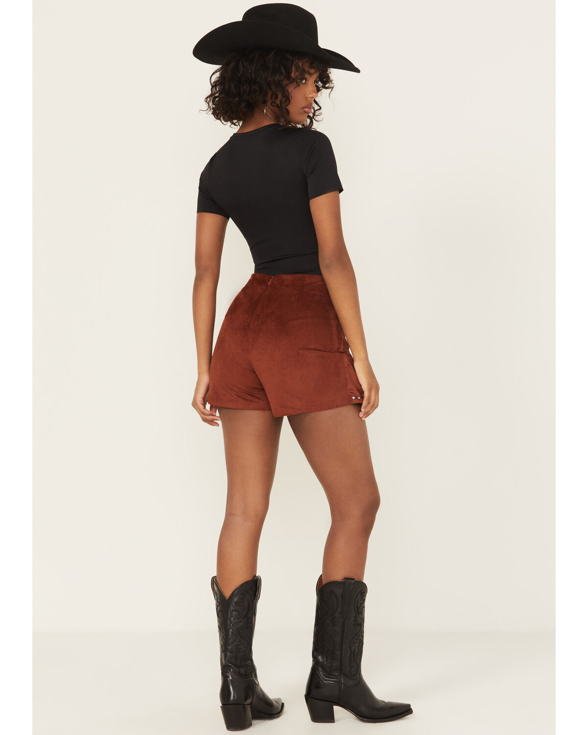 Rock & Roll Denim Women's Micro Faux Suede Skort