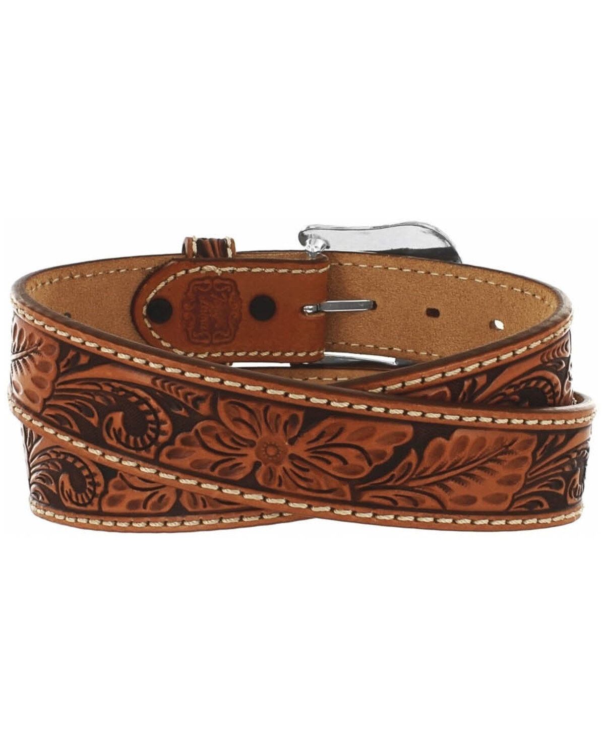 Tony Lama Men's Tooled leather Belt