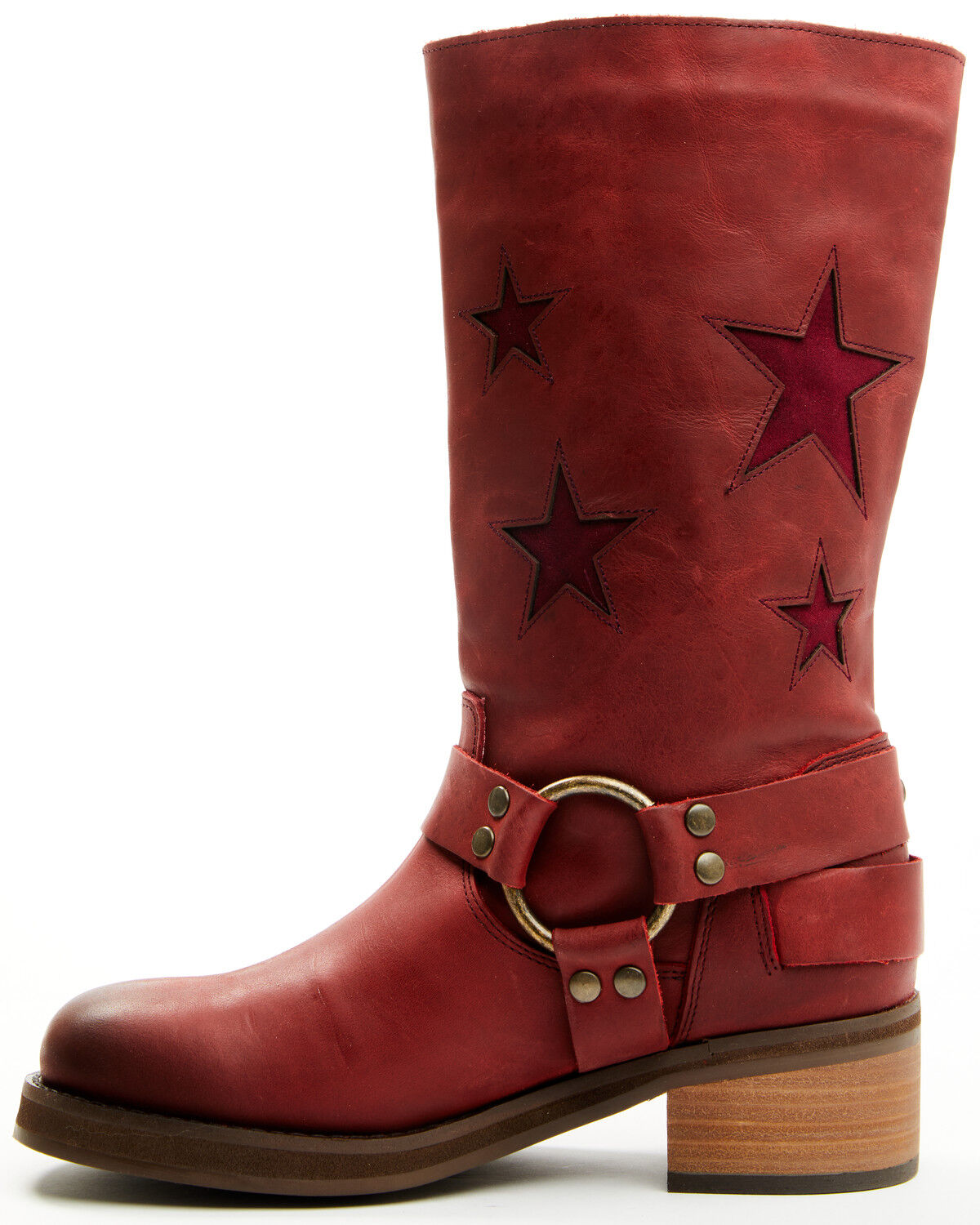 Dingo Women's Blacklist Harness Boots - Round Toe