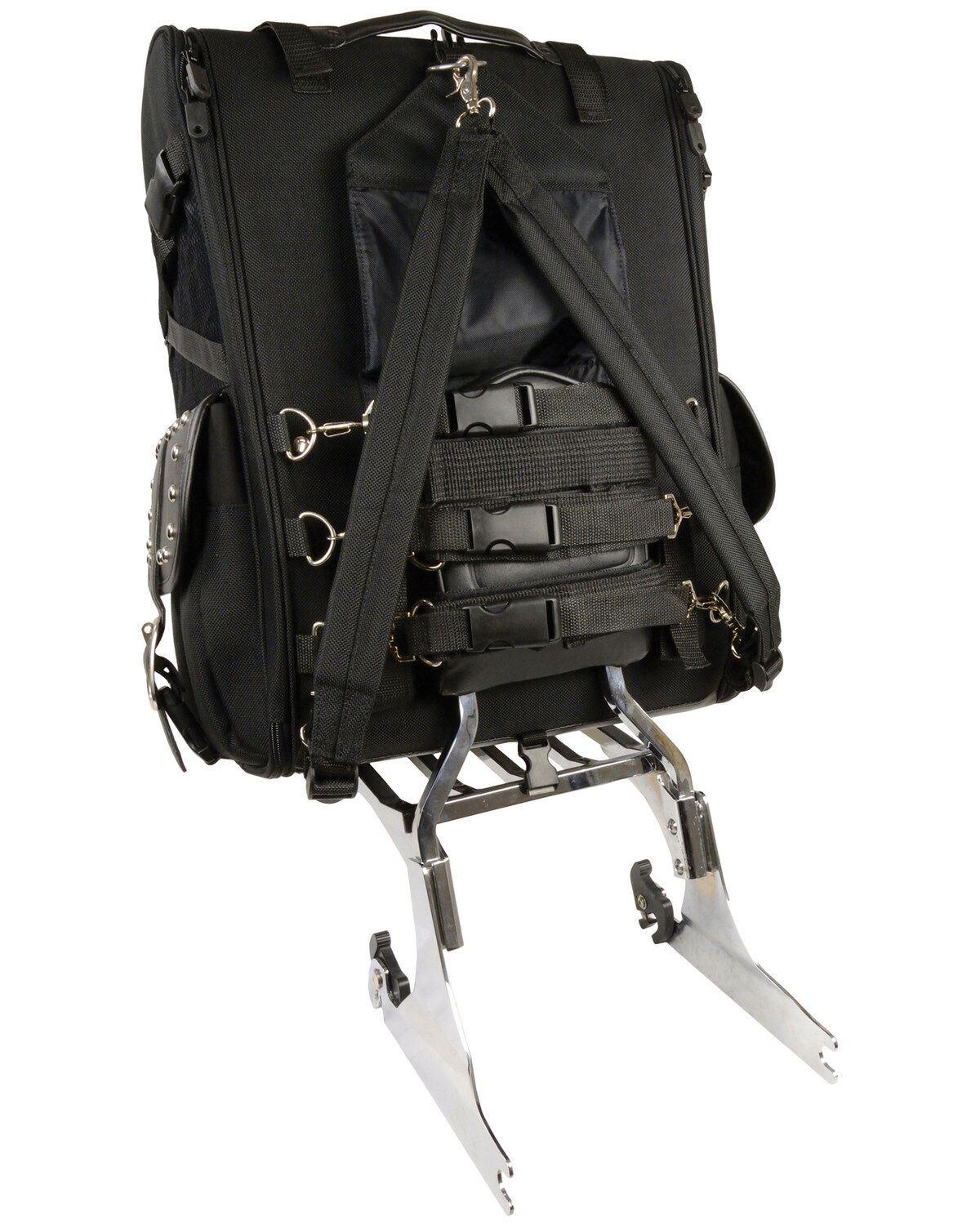 Milwaukee Leather Extra Large Two Piece Studded Nylon Touring Pack