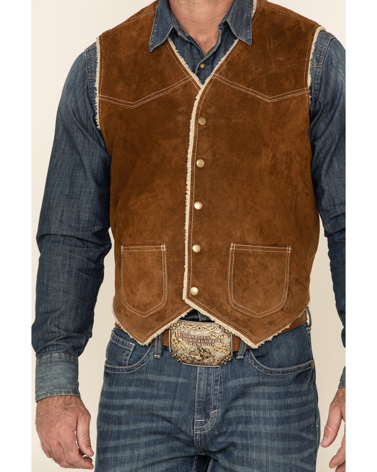 Scully Boar Suede Leather Vest