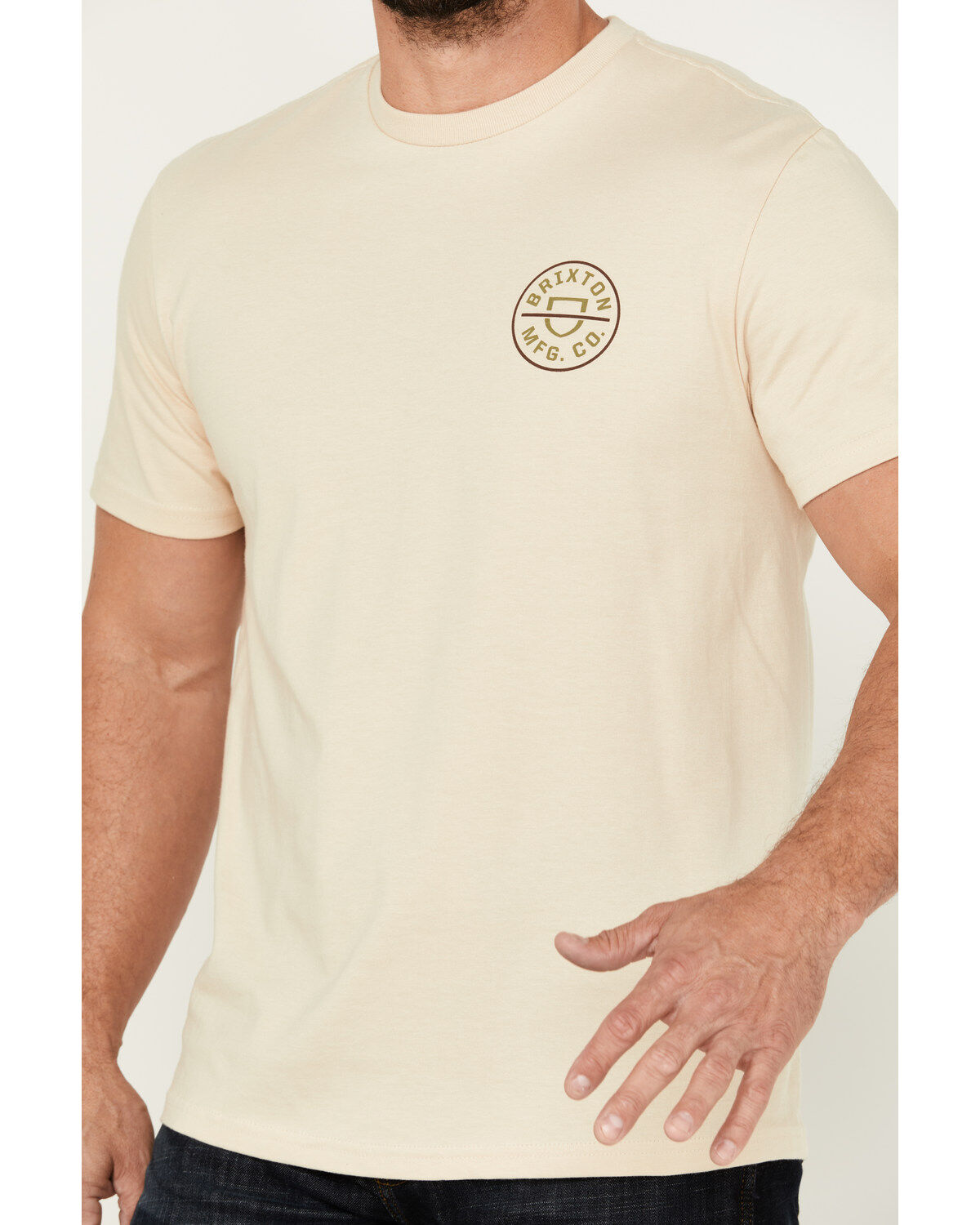 Brixton Men's Crest II Logo Short Sleeve Graphic T-Shirt