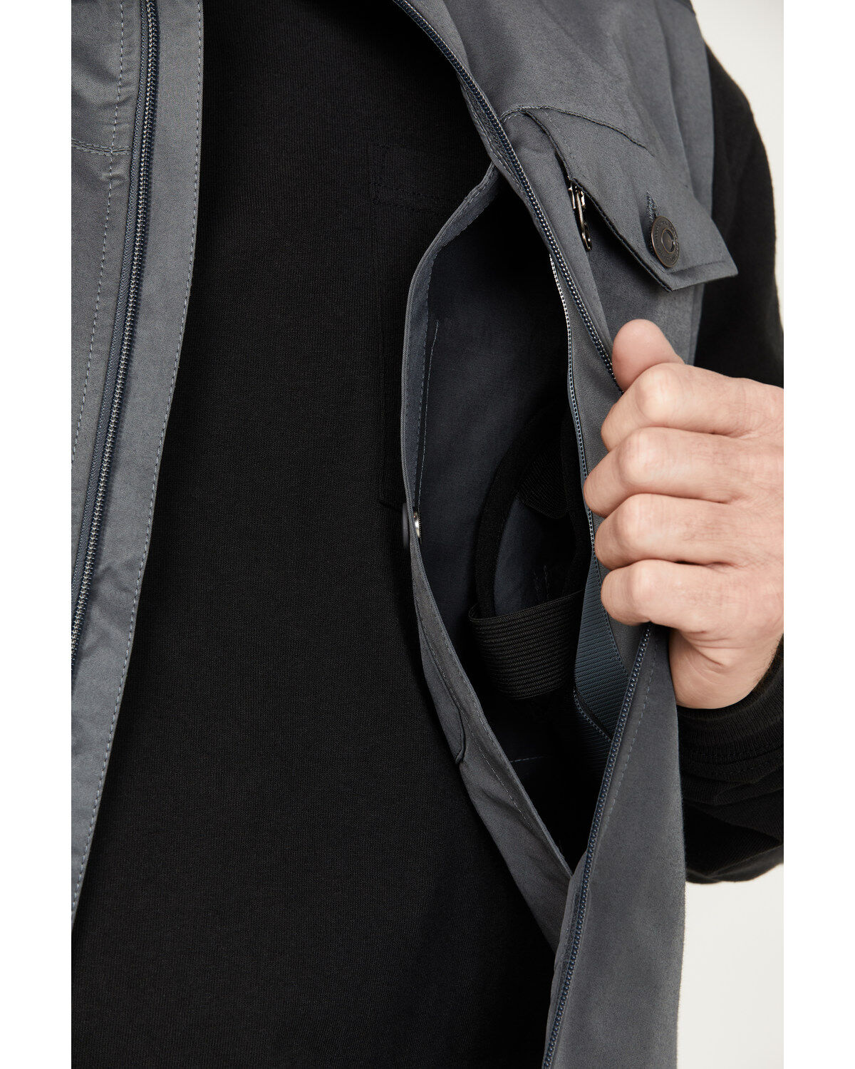 Brothers and Sons Men's Solid Baby Twill CC Zip-Front Vest