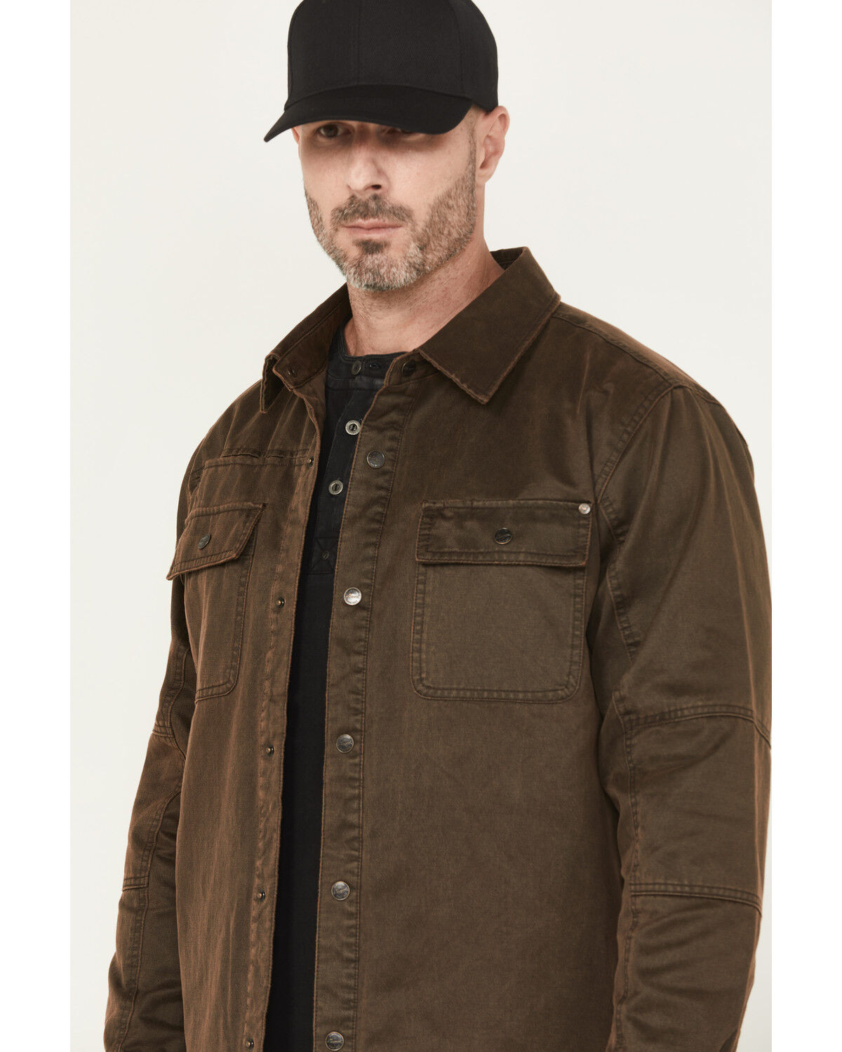 Thorogood Men's Sueded Canvas Snap Shirt Jacket