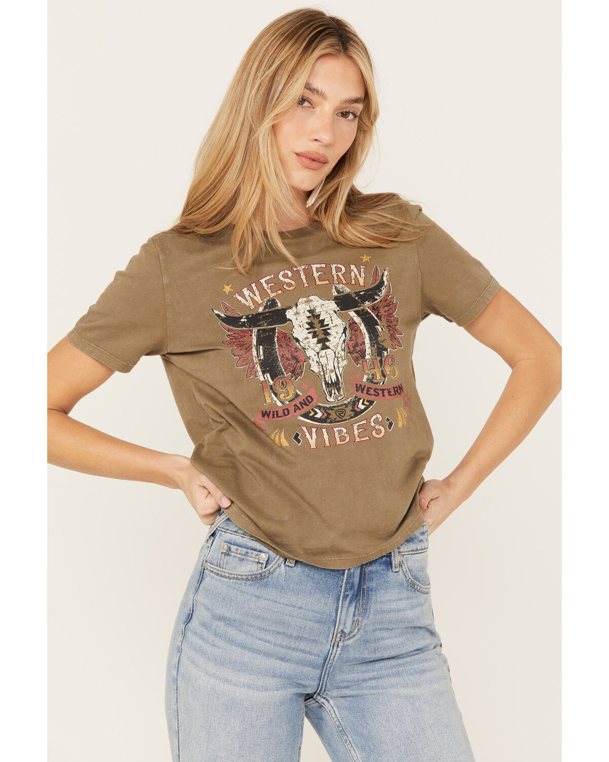 Panhandle Women's Steer Head Short Sleeve Graphic Tee